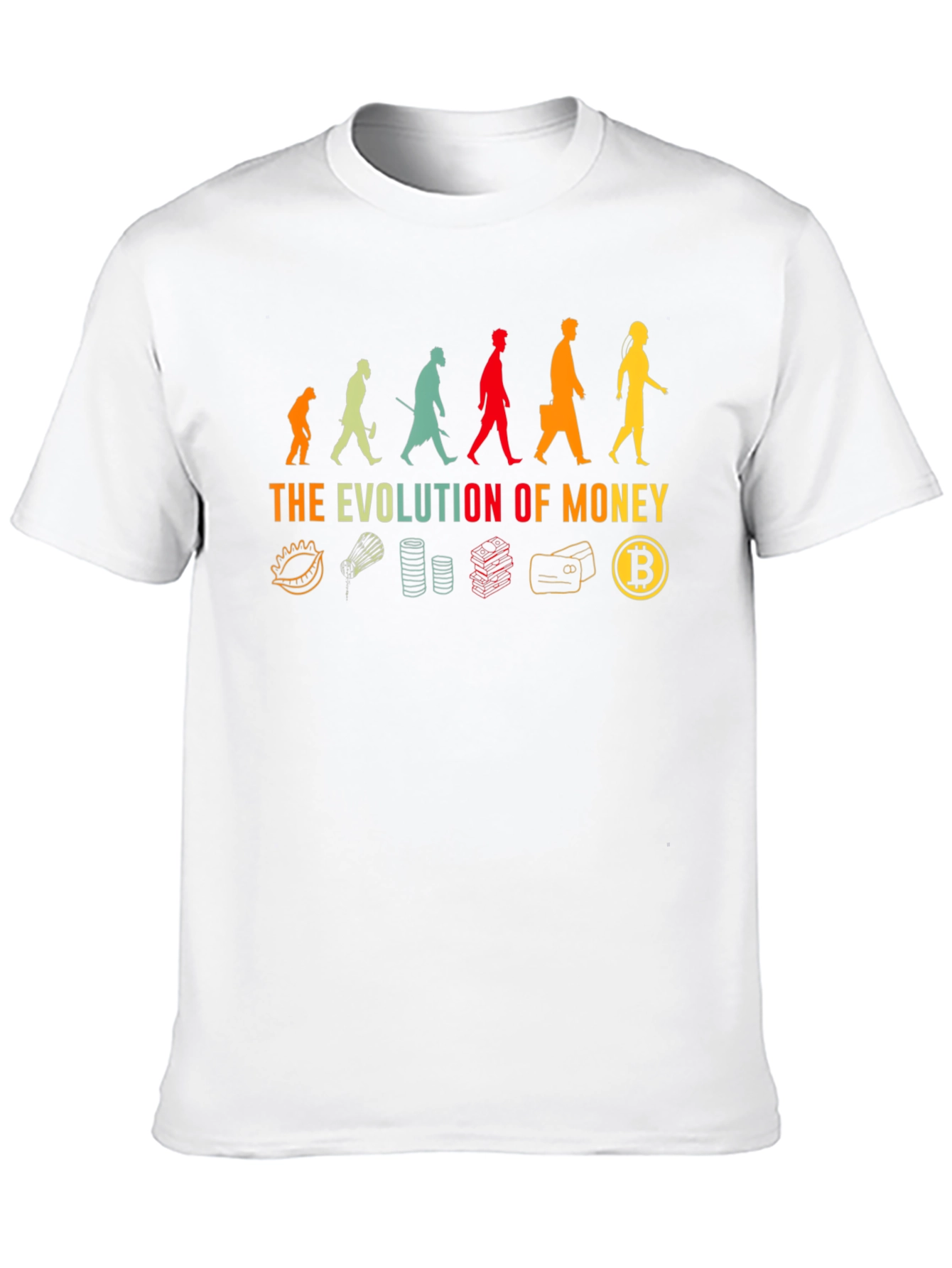 Evolution of Money Bitcoin T-Shirt