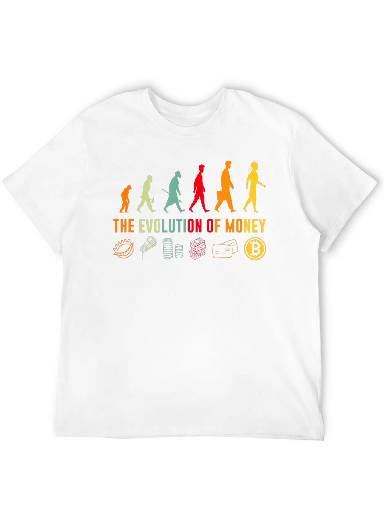 Evolution of Money Bitcoin T-Shirt