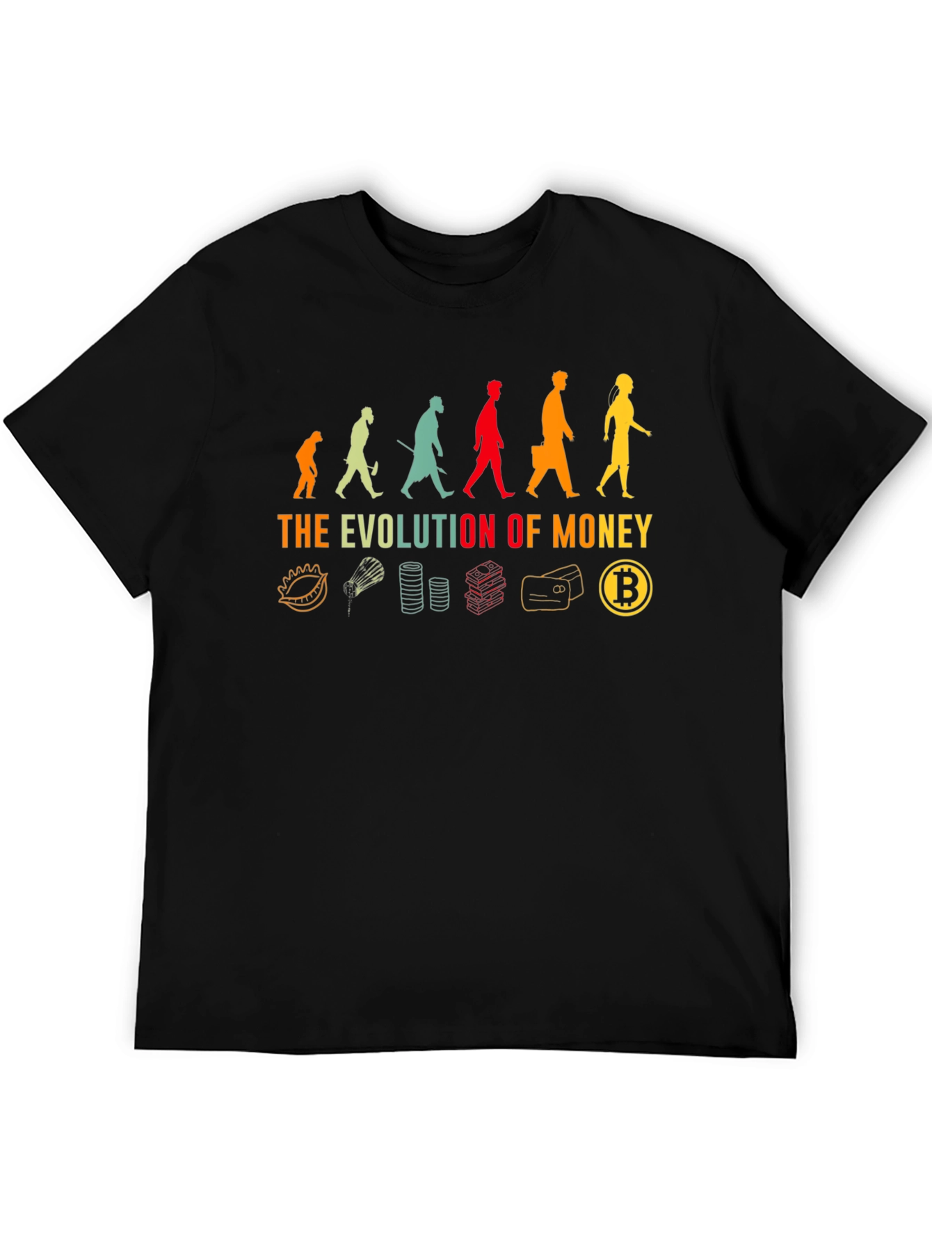 Evolution of Money Bitcoin T-Shirt