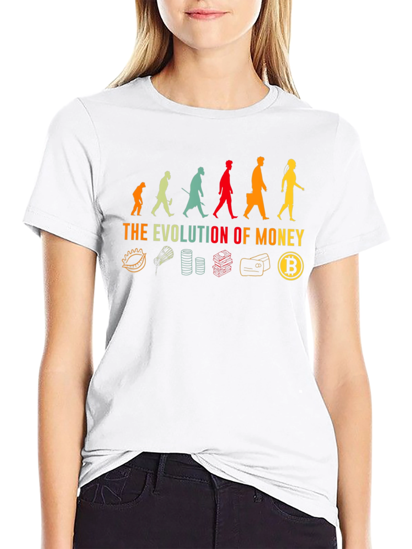 Evolution of Money Bitcoin T-Shirt