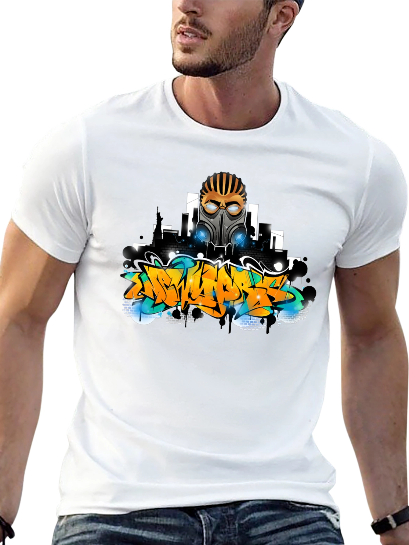 Urban Graffiti T-Shirt: Street Art Style Tee
