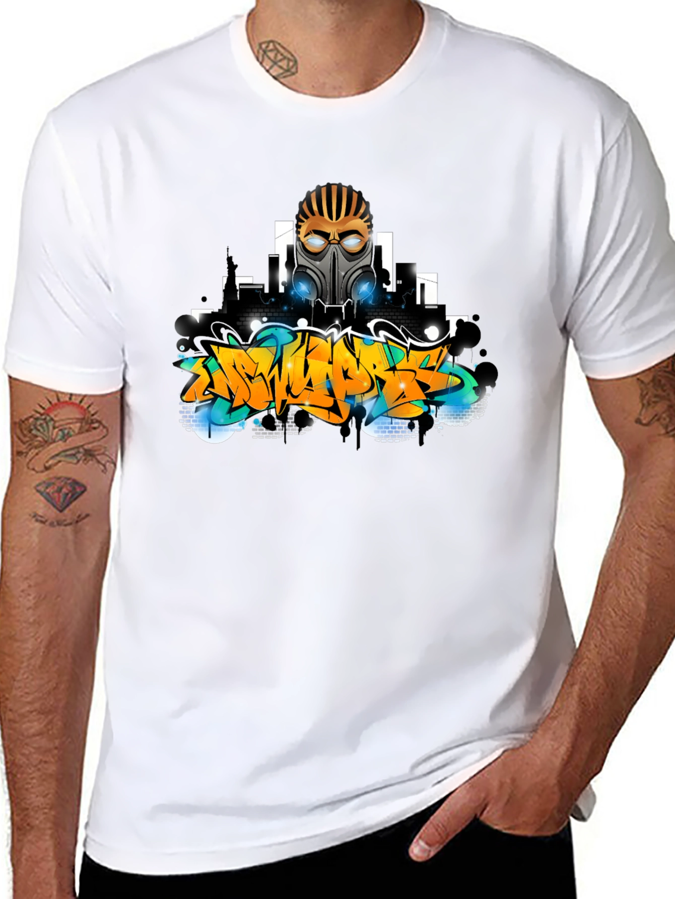 Urban Graffiti T-Shirt: Street Art Style Tee
