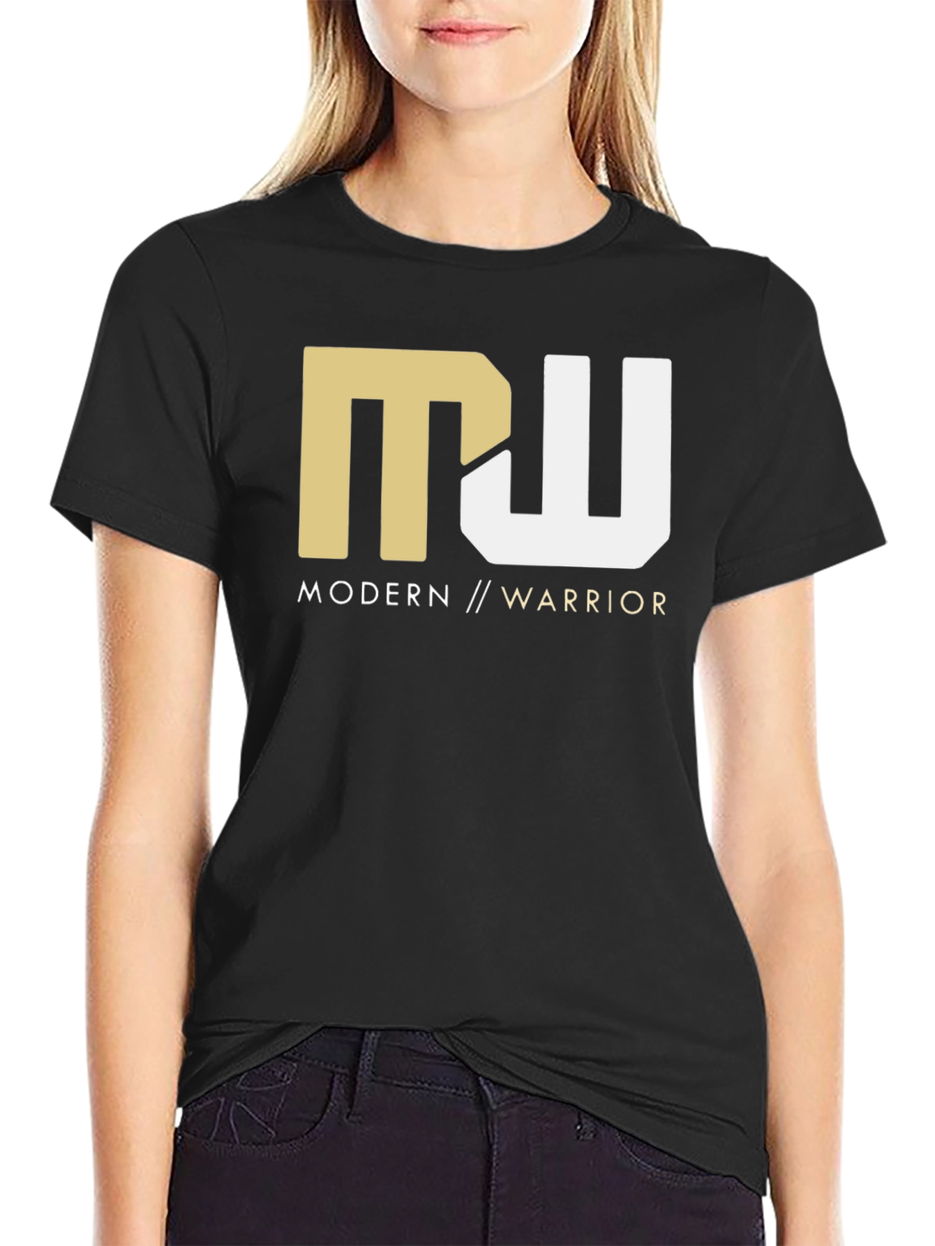 Modern Warrior Graphic Tee - Black