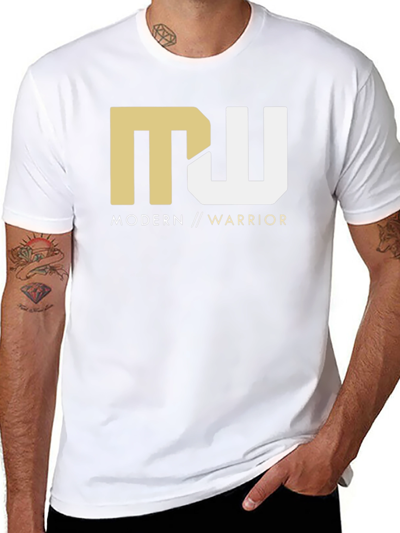 Modern Warrior Graphic Tee - Black