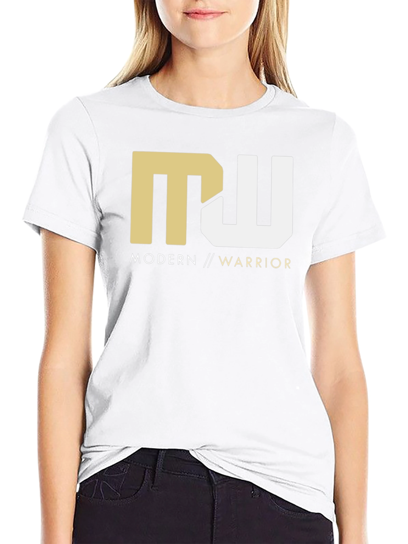 Modern Warrior Graphic Tee - Black