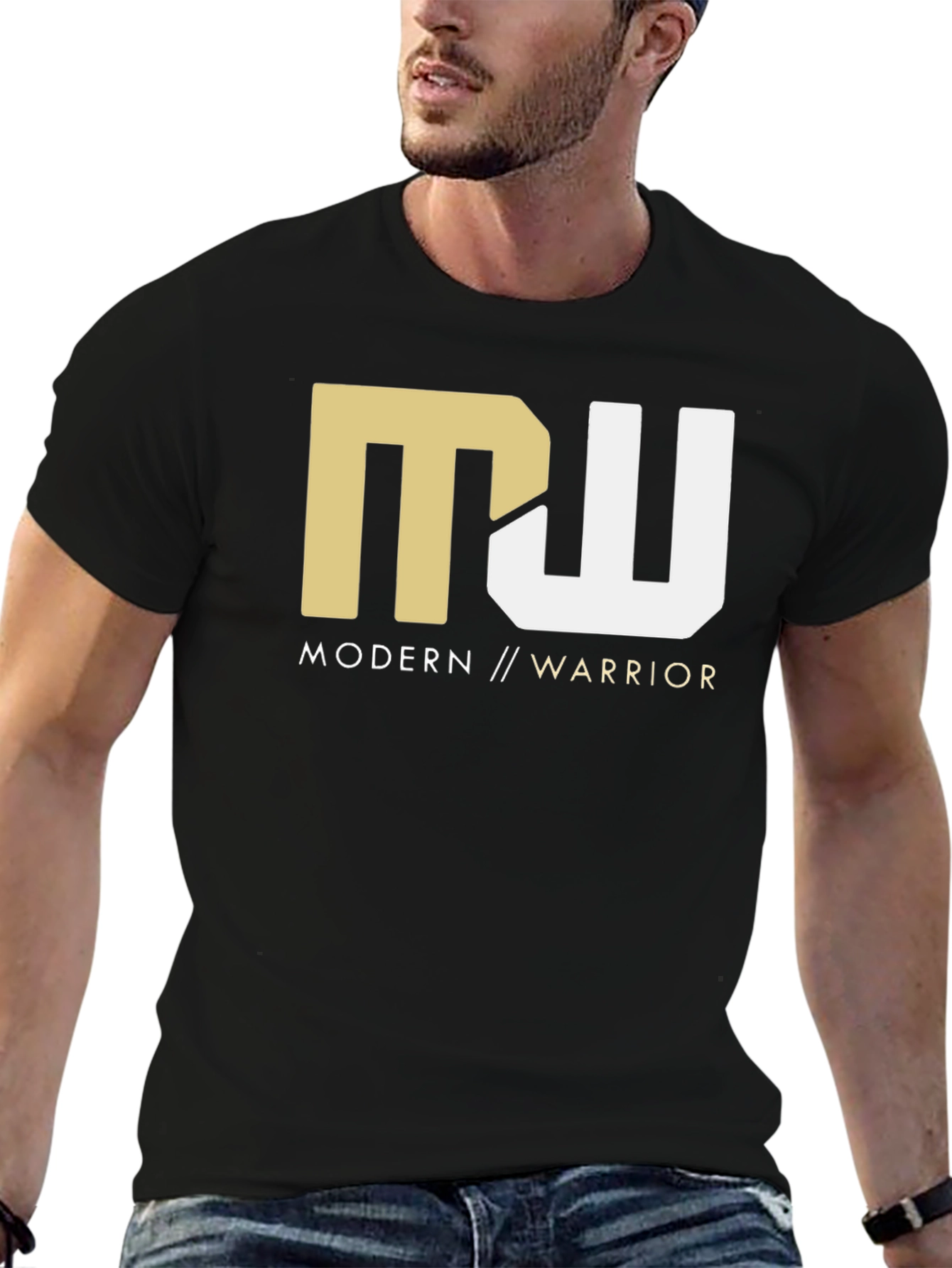 Modern Warrior Graphic Tee - Black