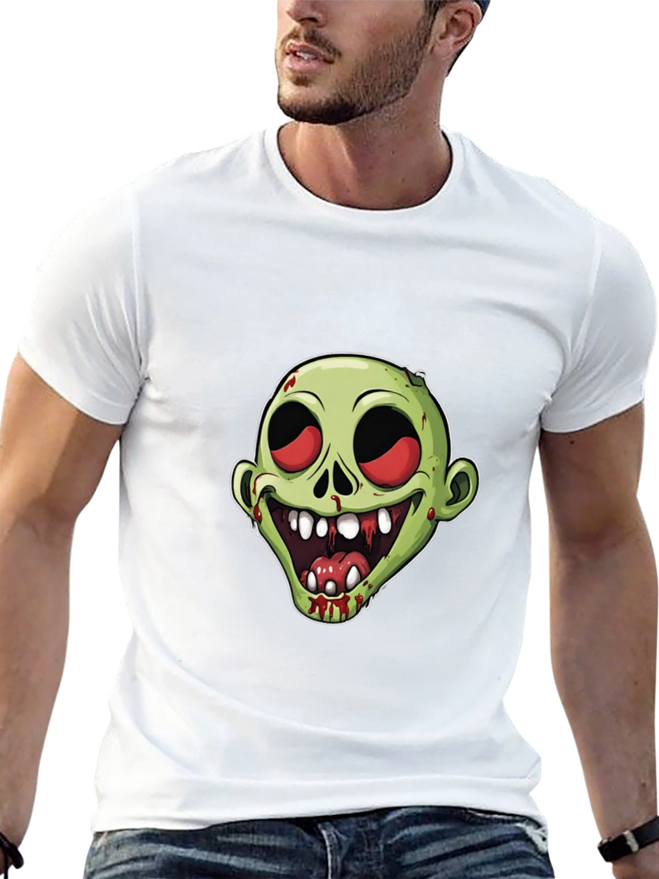 Zombie Graphic T-Shirt - Mens Black Tee