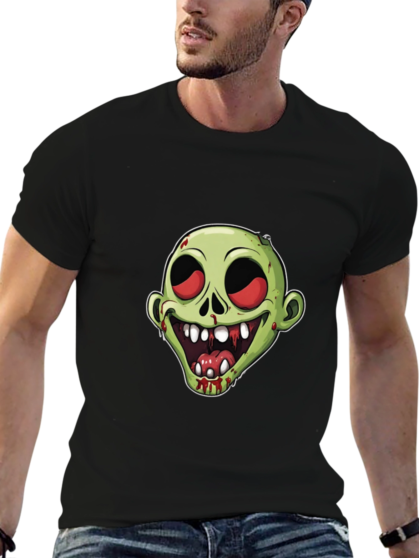Zombie Graphic T-Shirt - Mens Black Tee