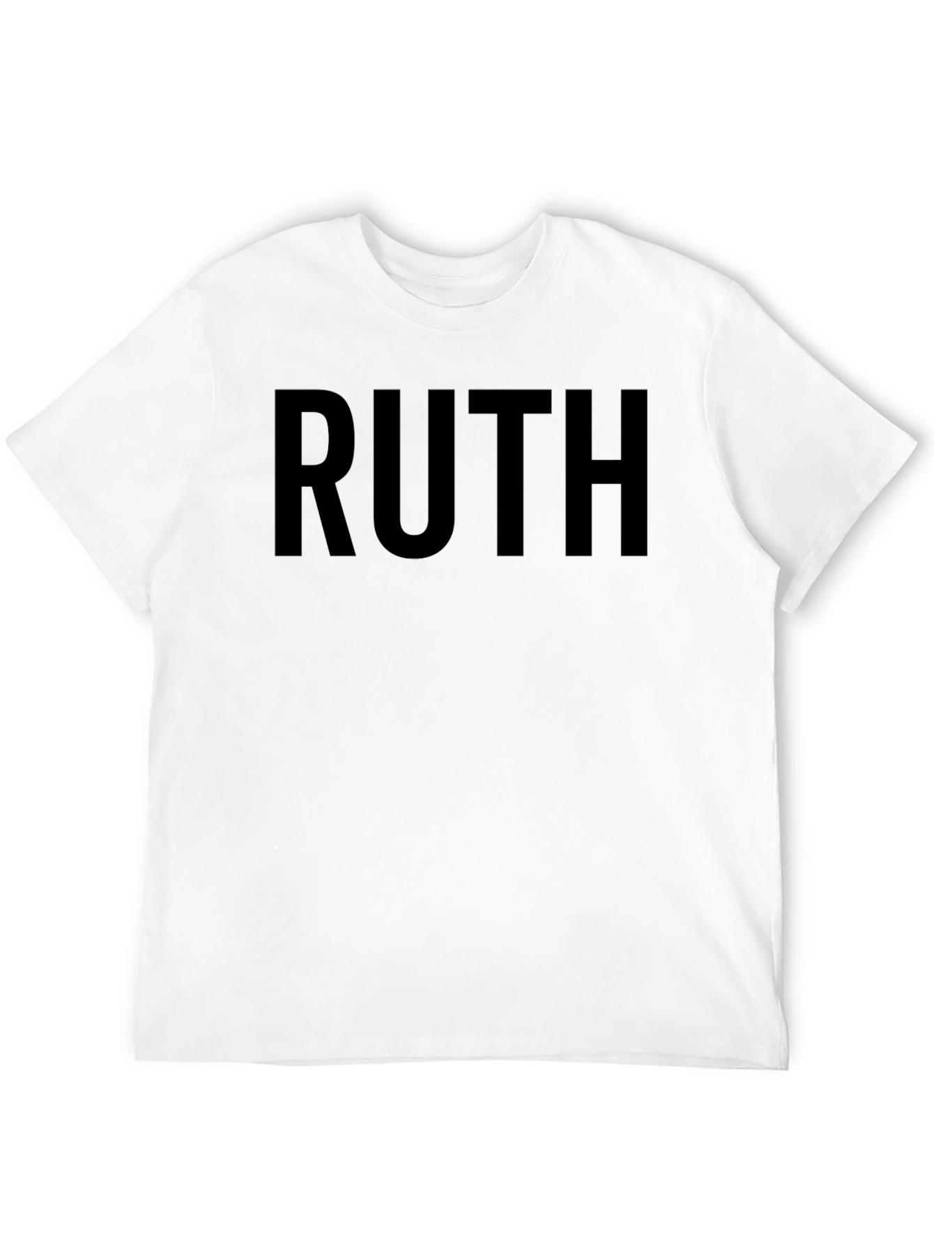 RUTH Graphic Tee - Classic Black Crew Neck T-Shirt