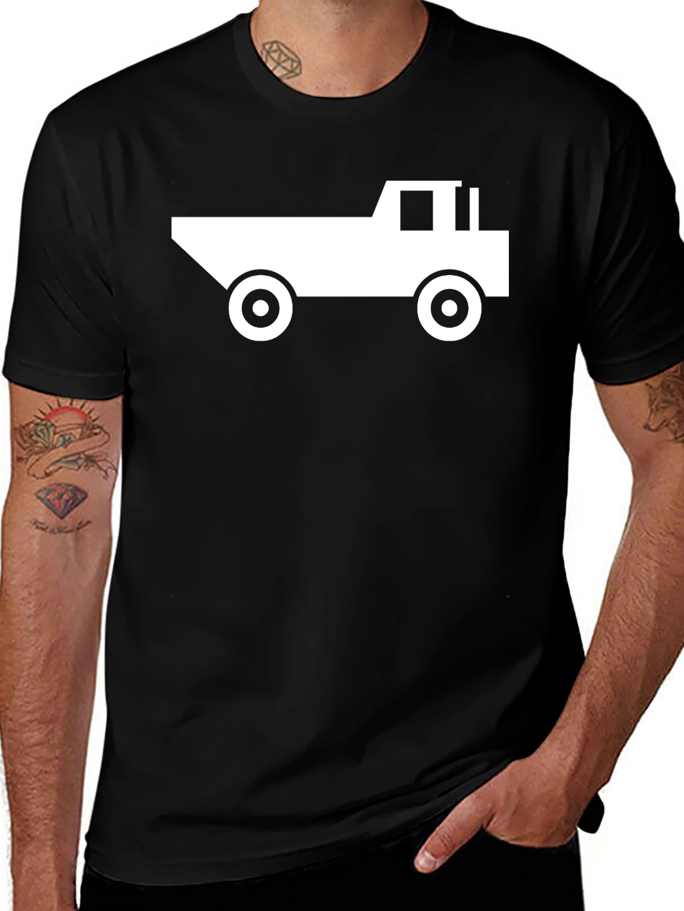 Dump Truck Graphic Tee - Black