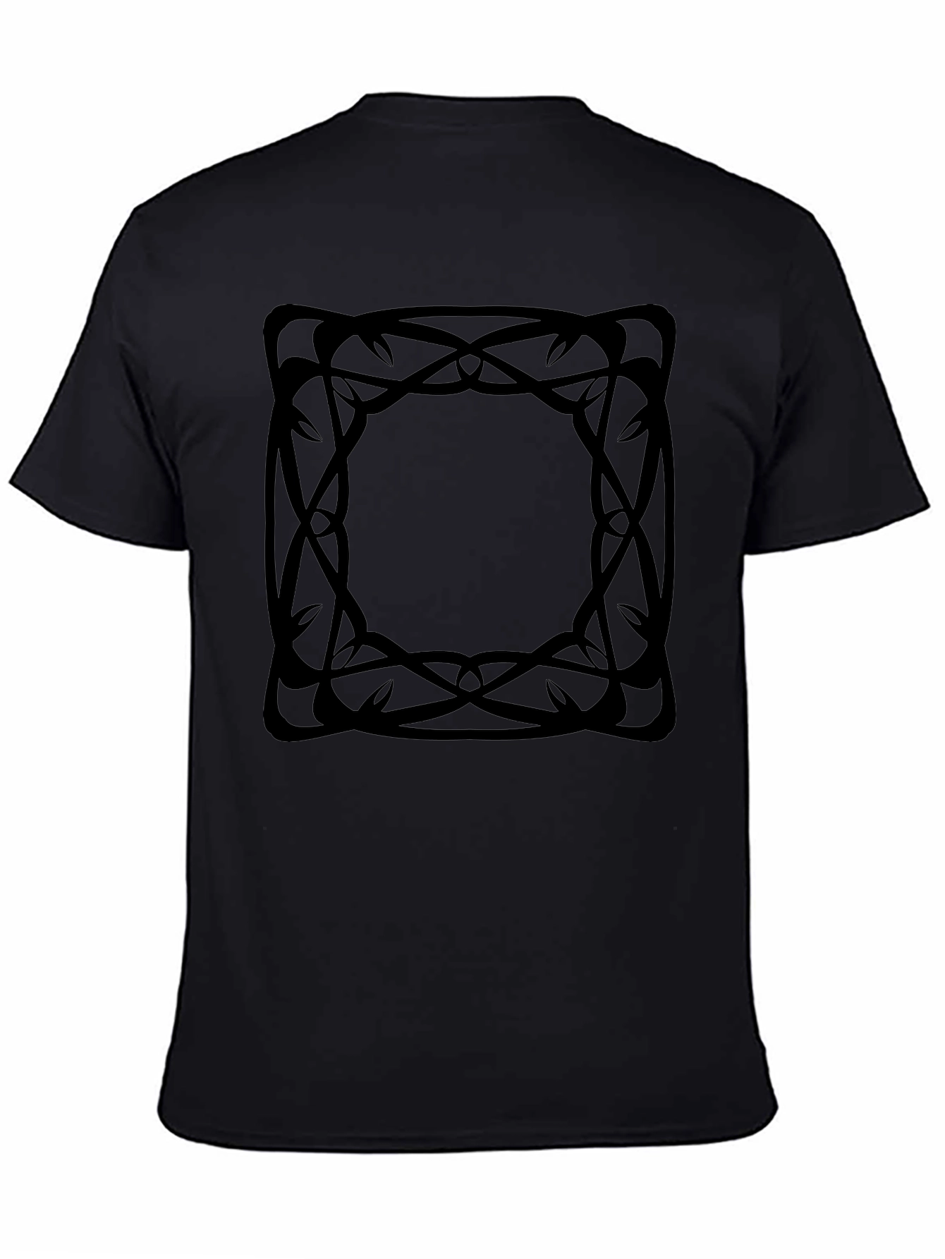Abstract Graphic Tee - Black