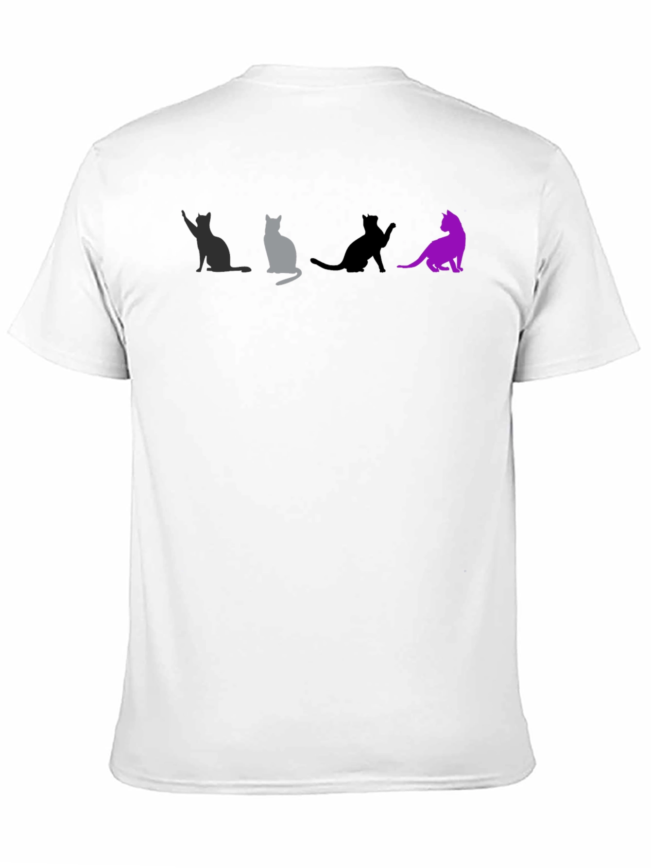 Cats Silhouette Graphic Tee - Unique T-Shirt Design