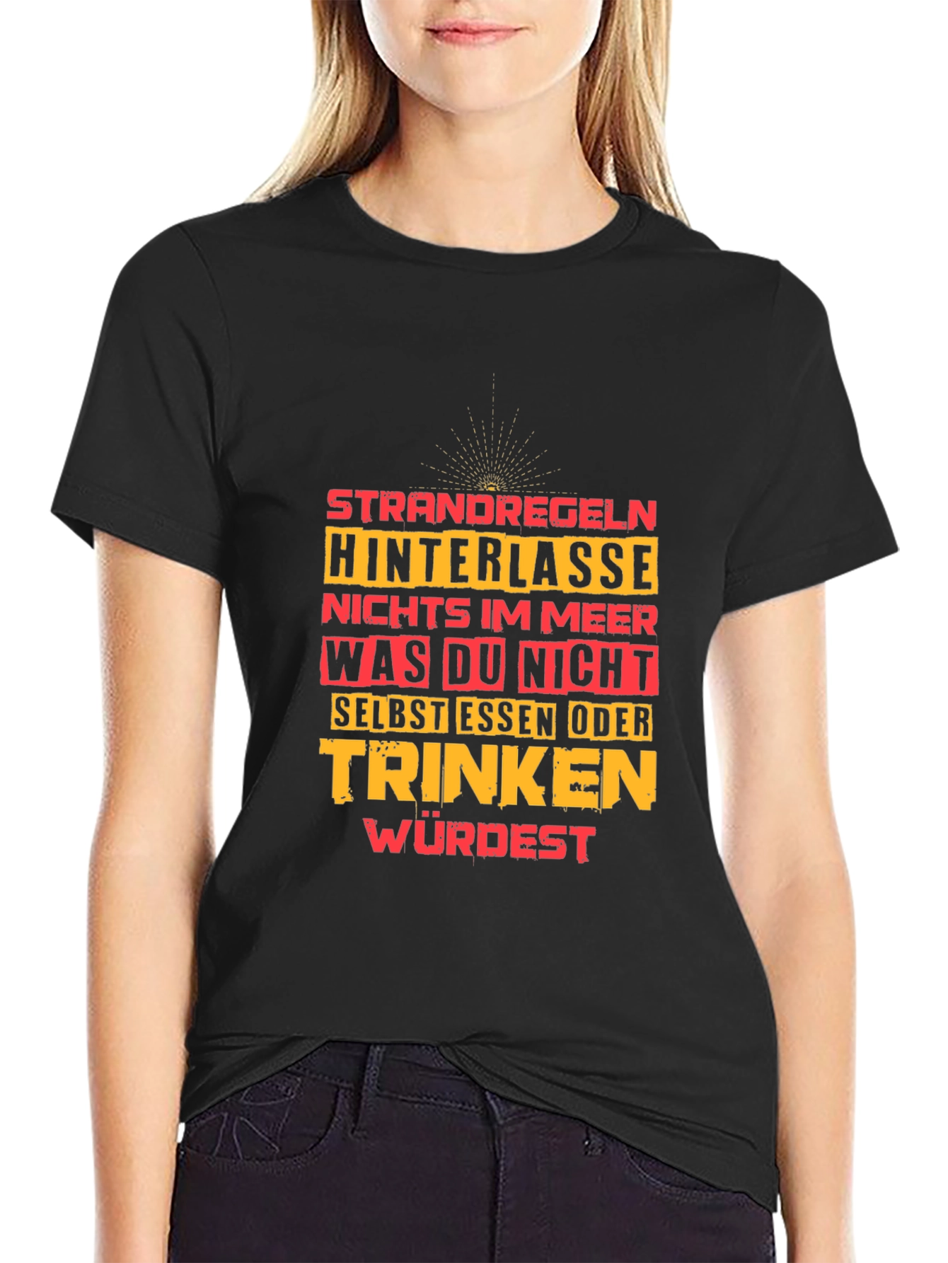 Strandregeln T-Shirt: Beach Rules Graphic Tee for Men