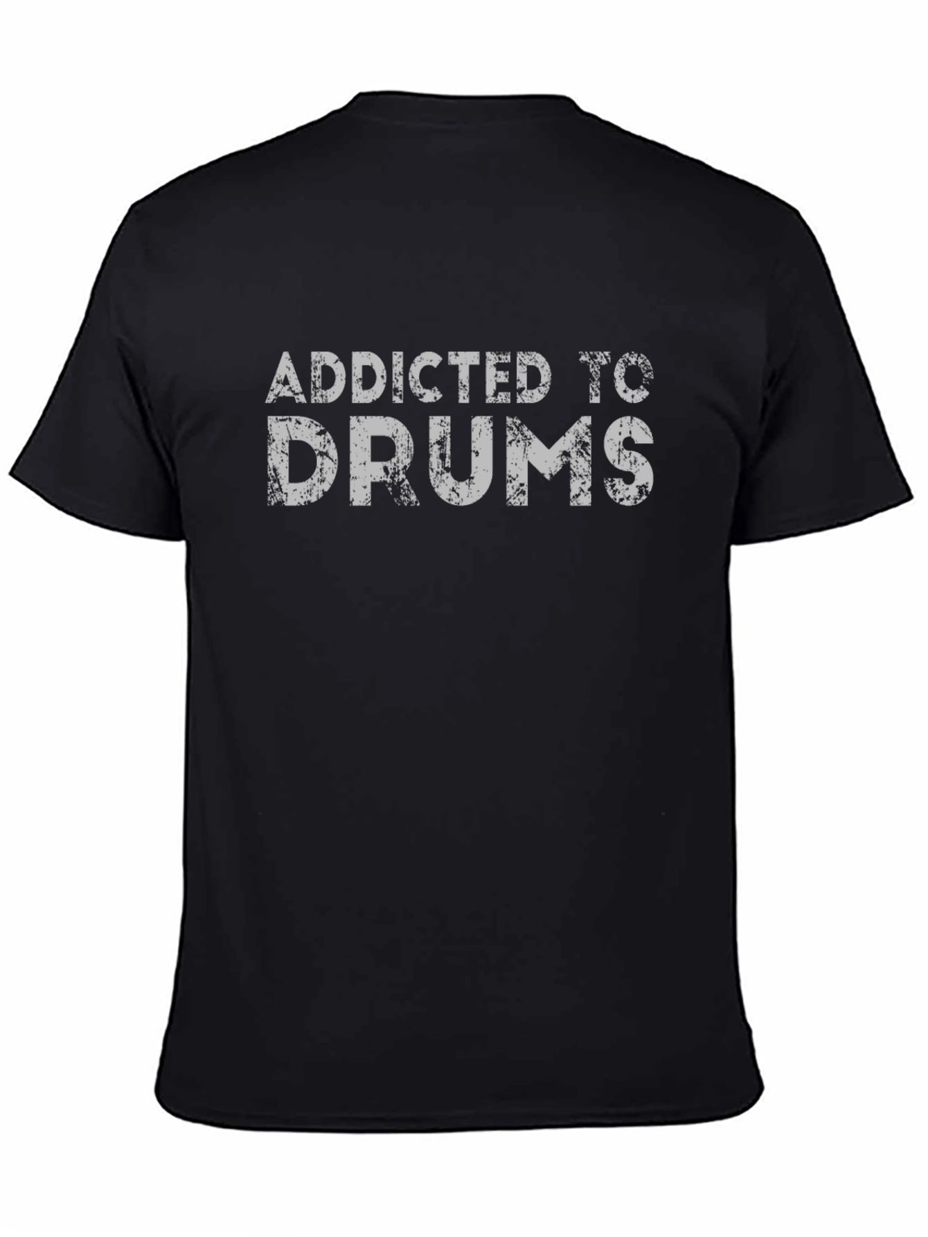Addicted to Drums Black Graphic Tee