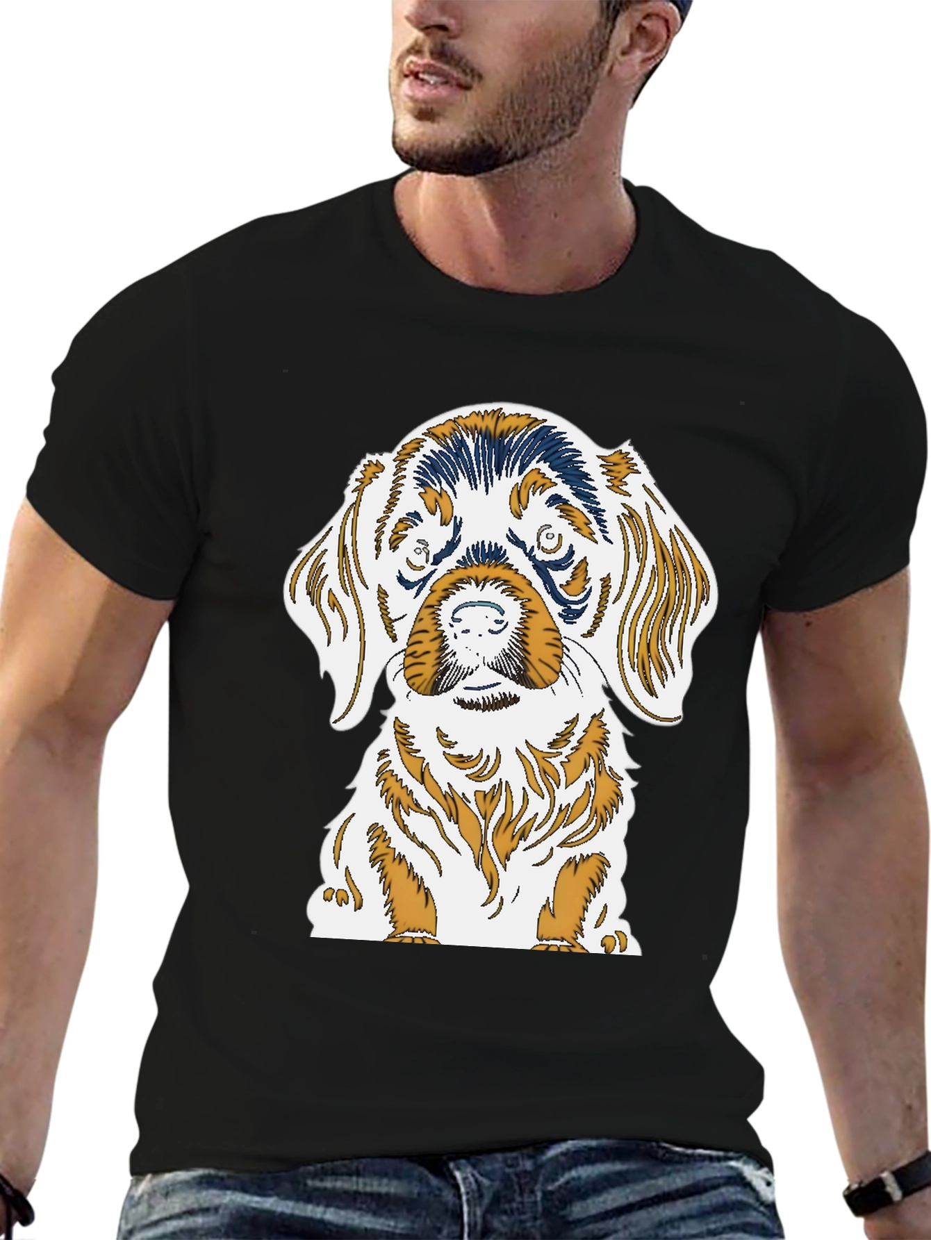 Dog Graphic Tee - Cute Puppy Print