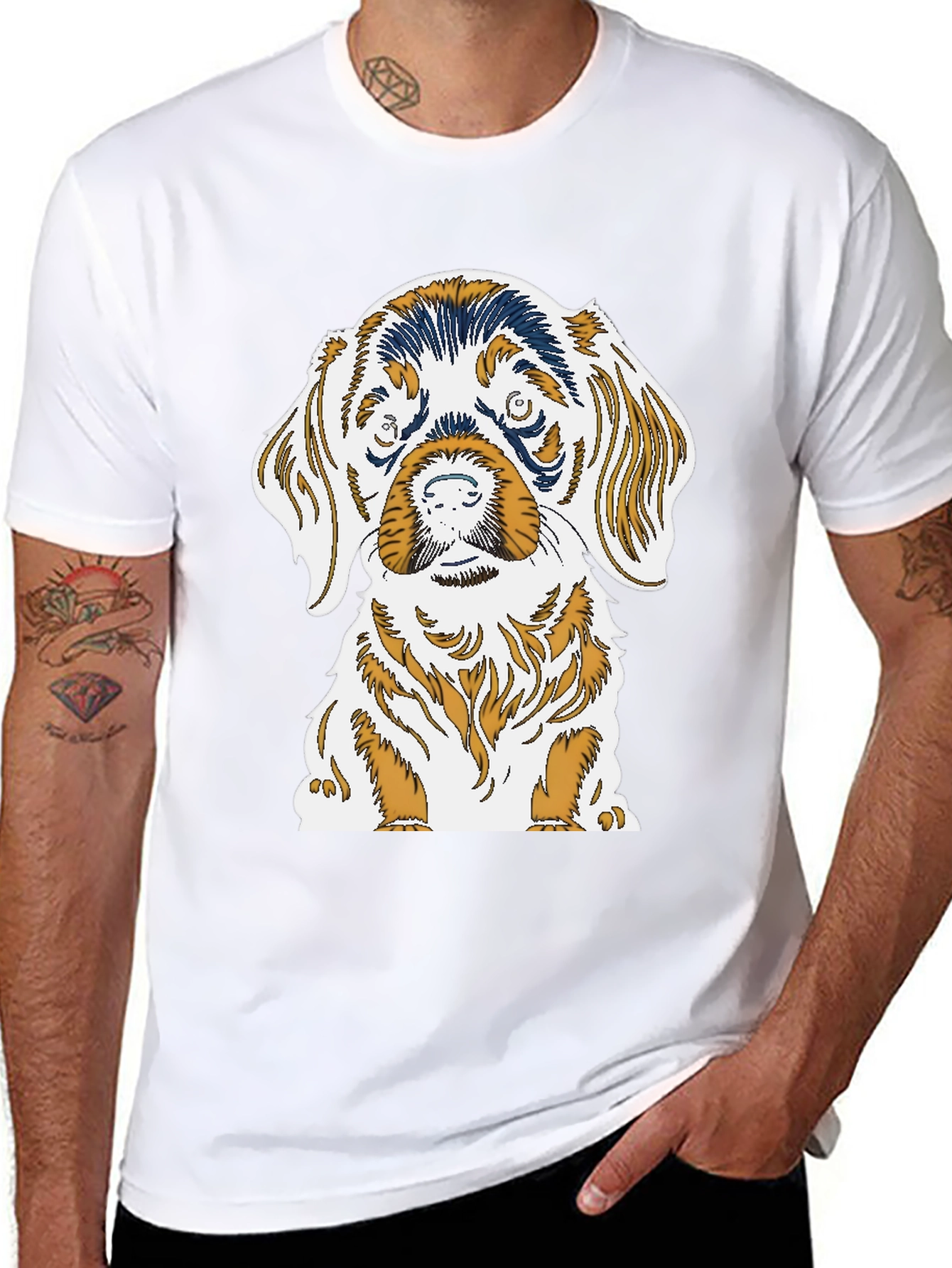 Dog Graphic Tee - Cute Puppy Print