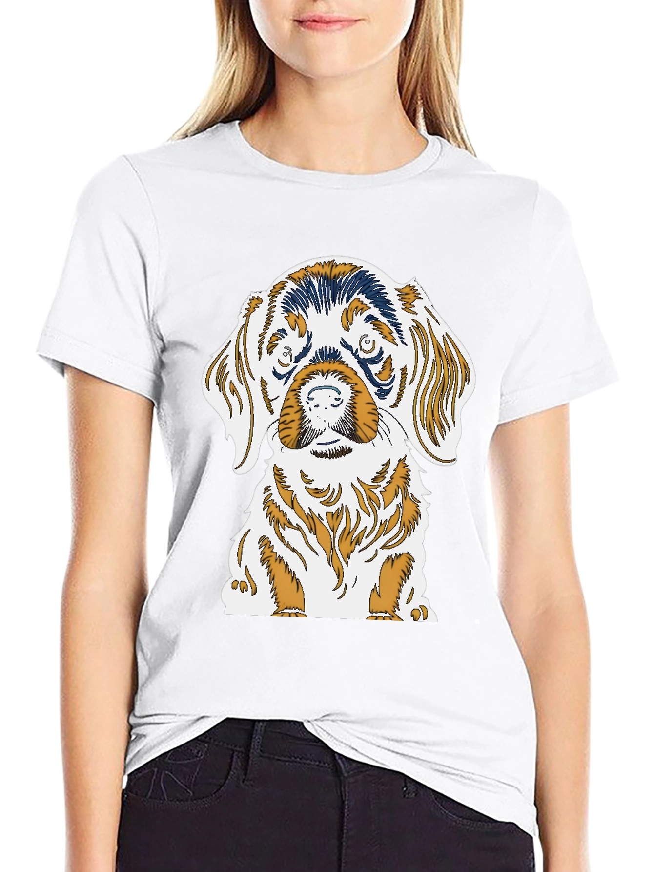 Dog Graphic Tee - Cute Puppy Print