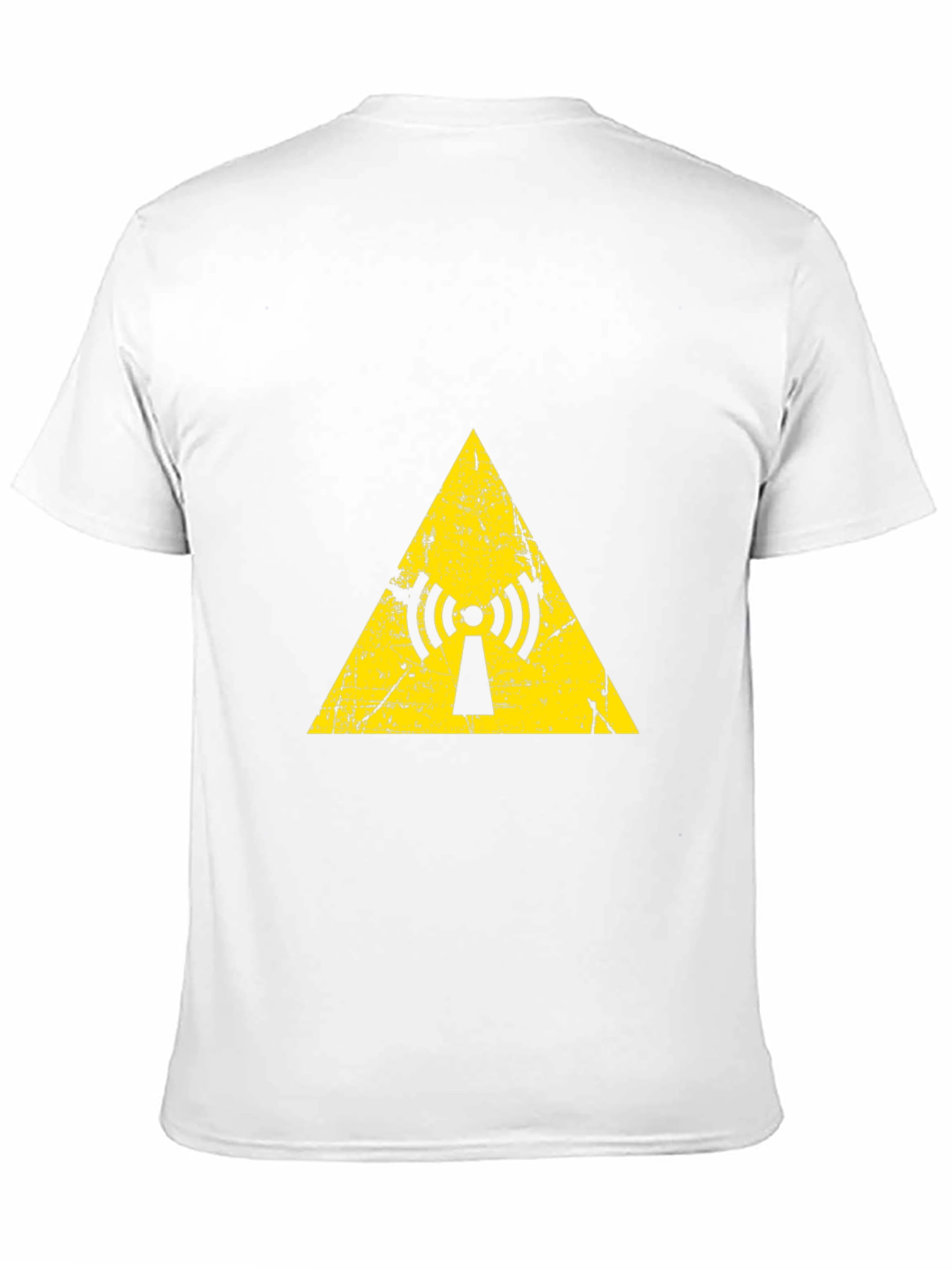 Yellow Radiation Symbol Black T-Shirt
