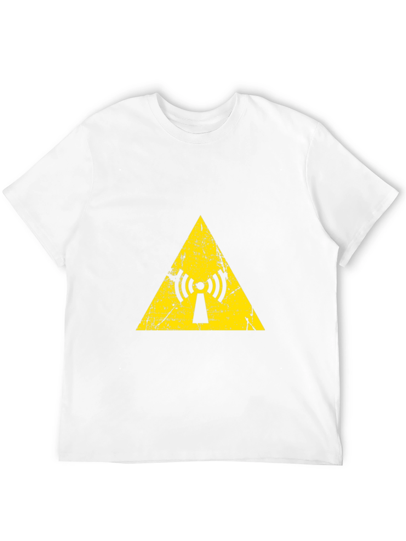 Yellow Radiation Symbol Black T-Shirt