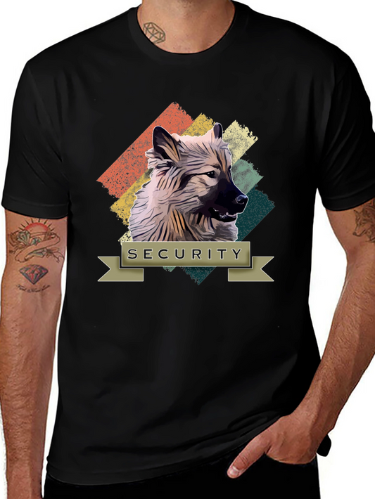Vintage Security Dog T-Shirt - Guard Dog Tee