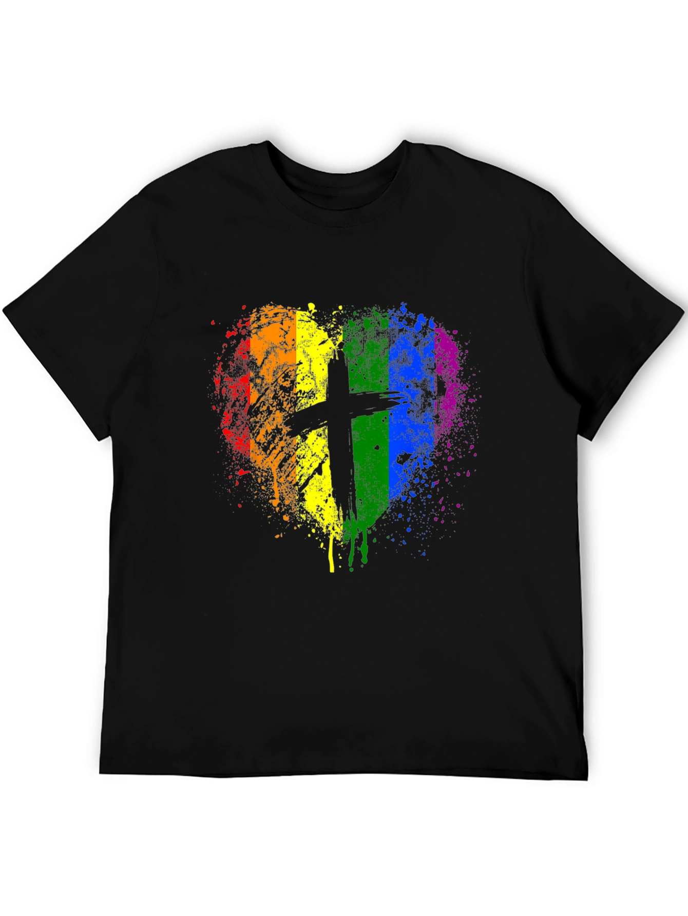 LGBTQ+ Pride Christian Heart T-Shirt