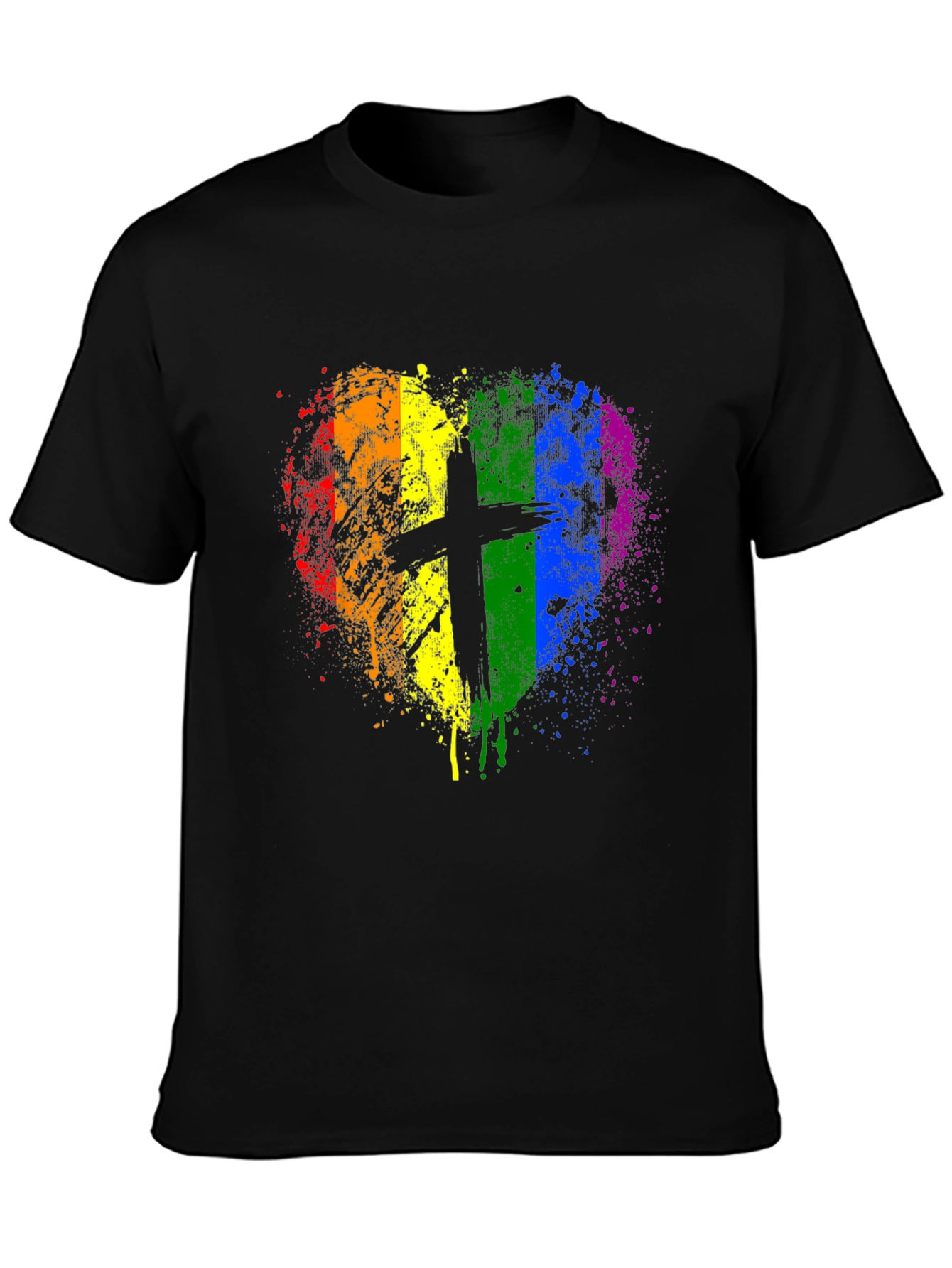 LGBTQ+ Pride Christian Heart T-Shirt