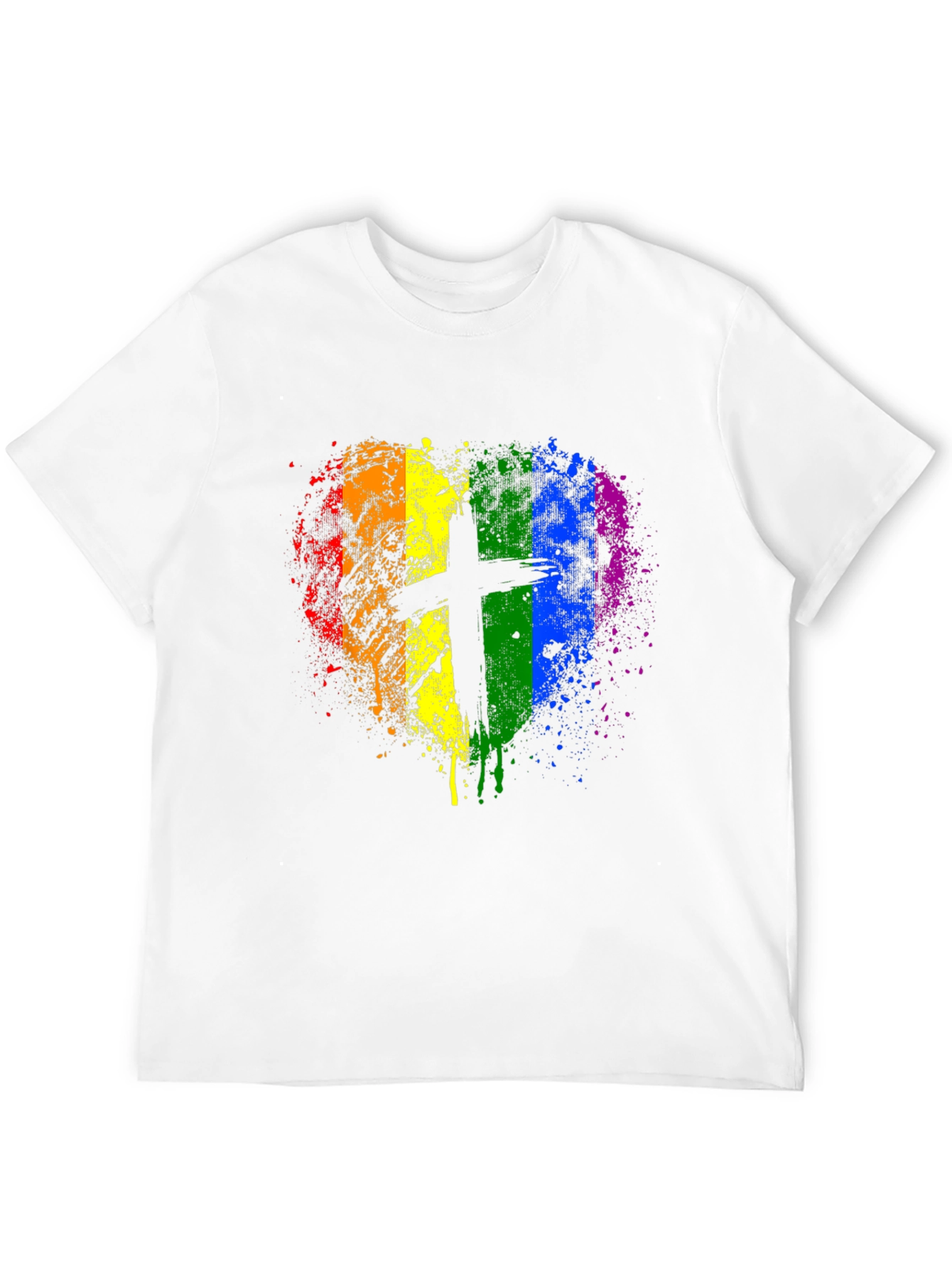 LGBTQ+ Pride Christian Heart T-Shirt