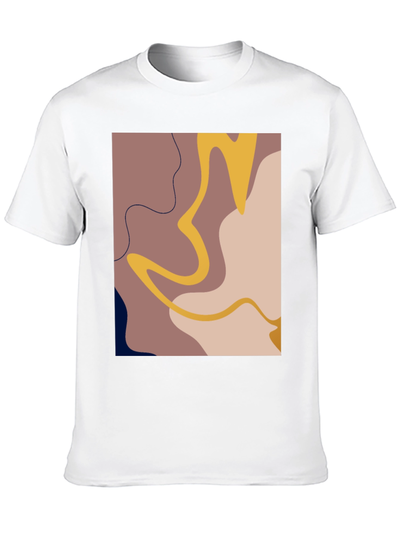 Abstract Graphic Print T-Shirt - Modern Art Tee