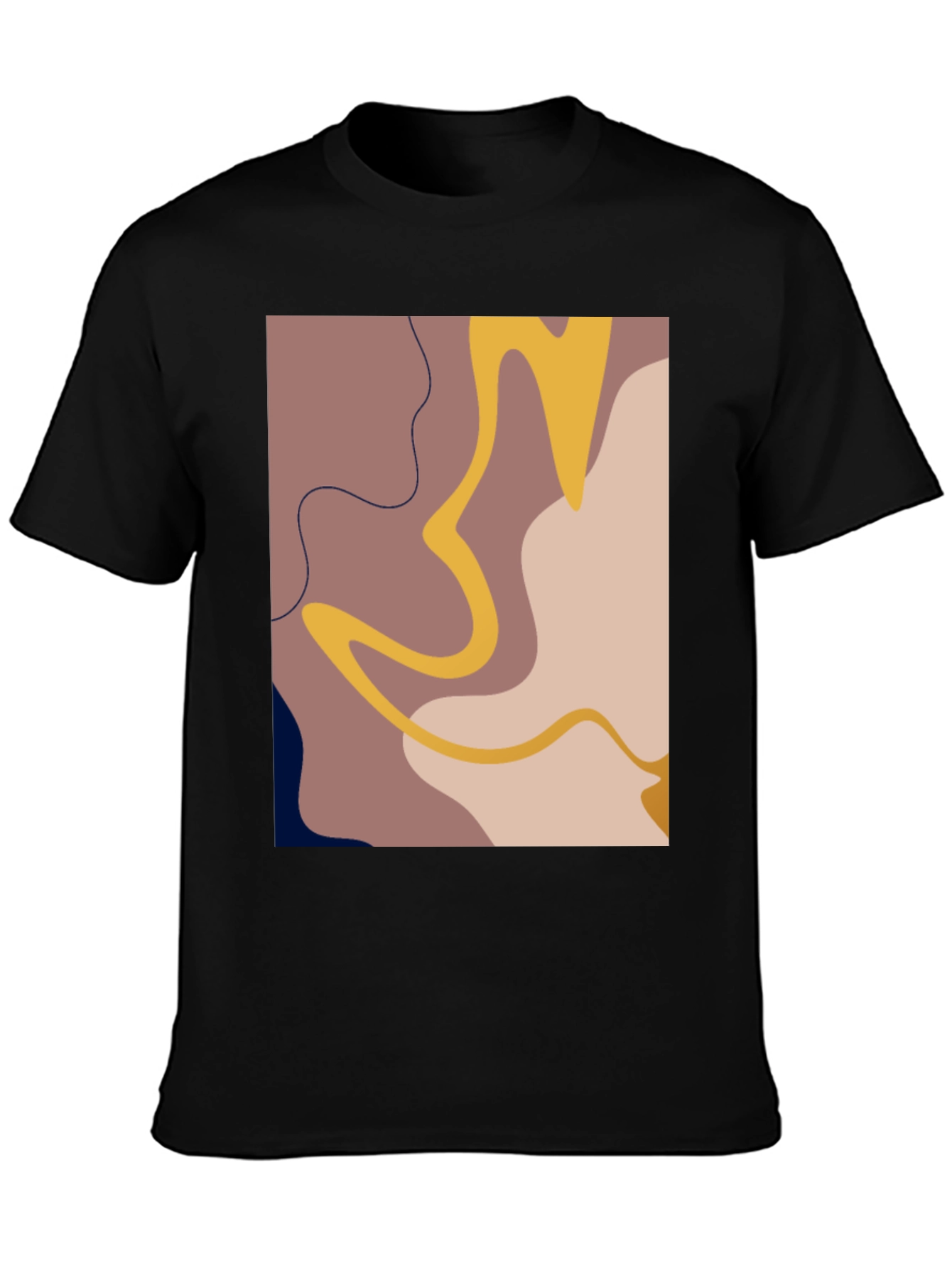 Abstract Graphic Print T-Shirt - Modern Art Tee