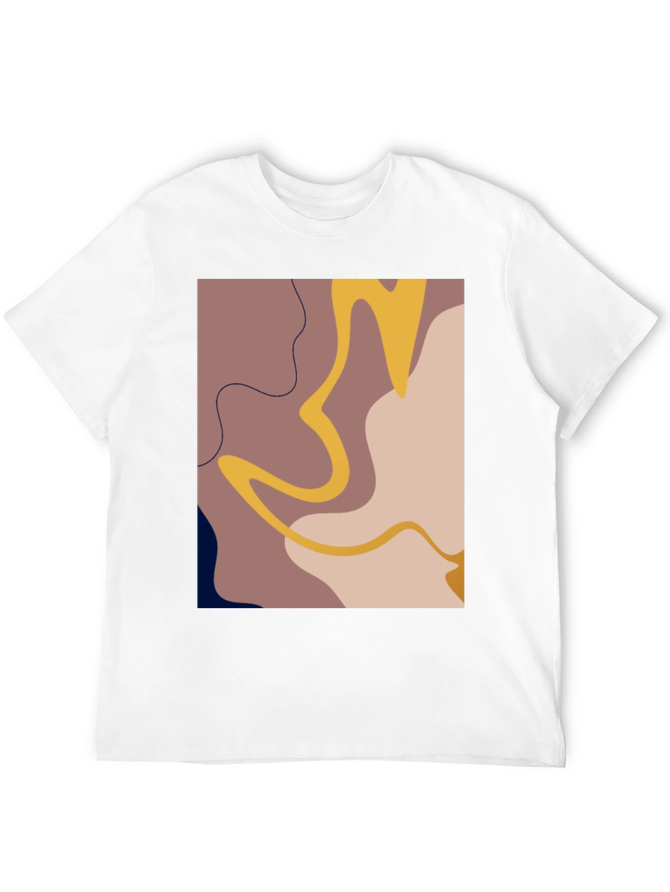 Abstract Graphic Print T-Shirt - Modern Art Tee