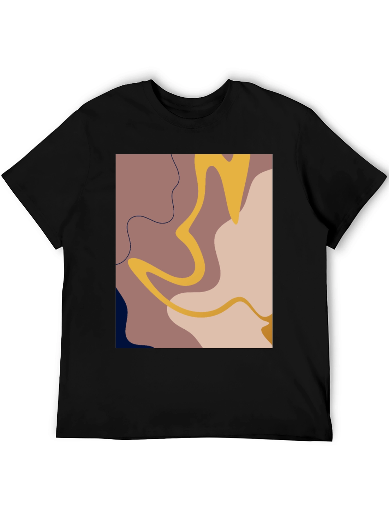 Abstract Graphic Print T-Shirt - Modern Art Tee