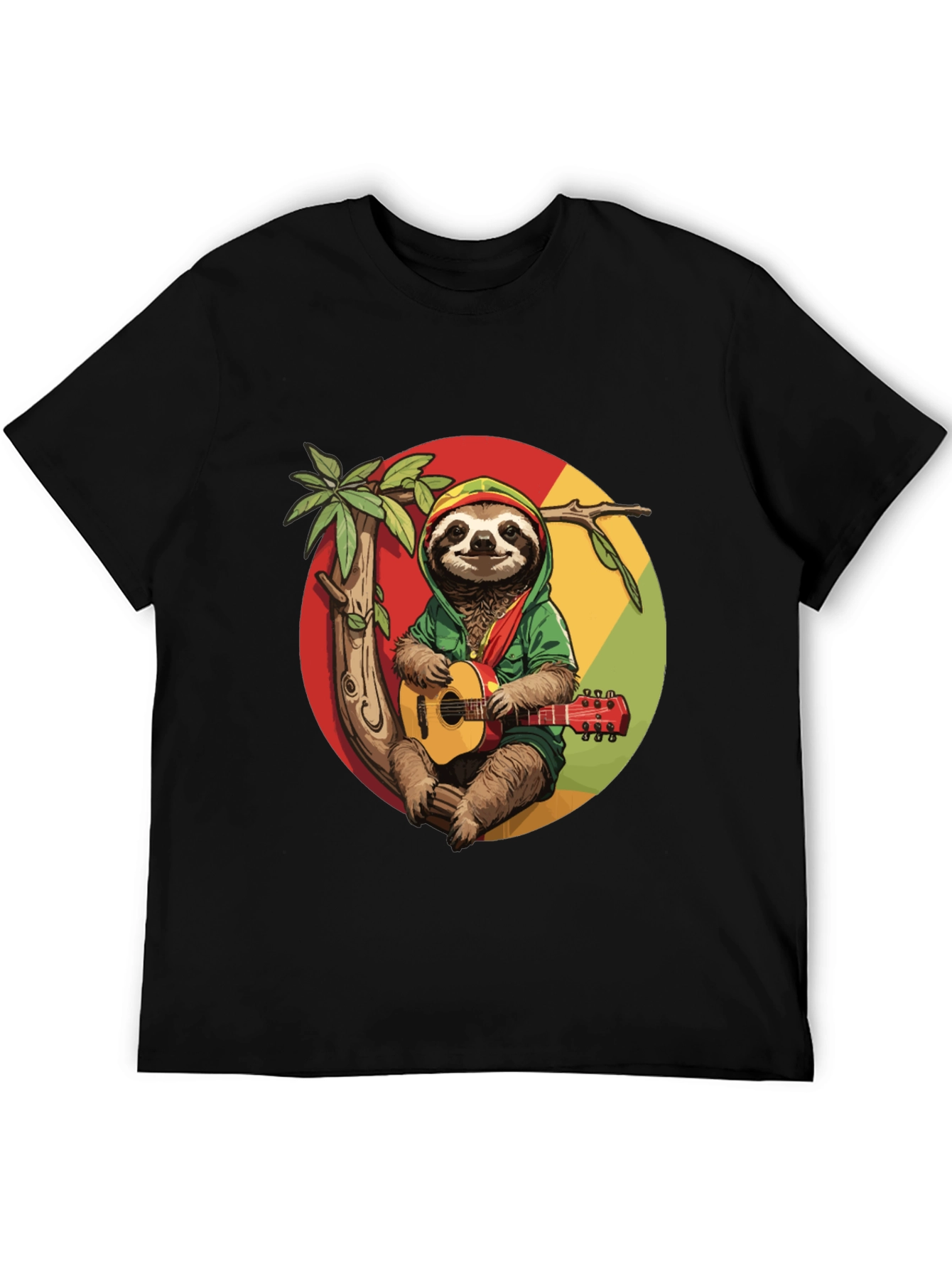 Reggae Sloth T-Shirt - Cool Graphic Tee