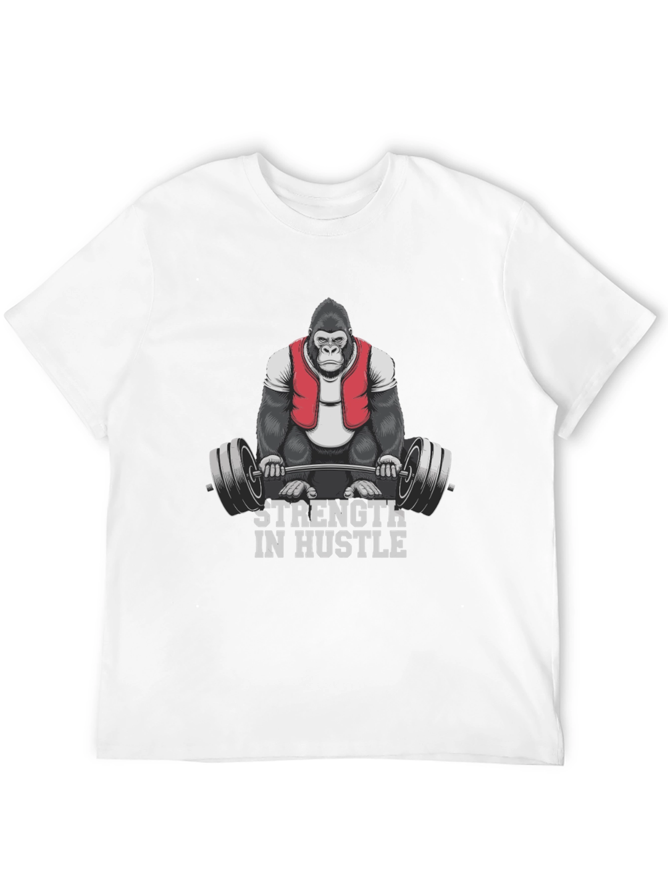 Strength in Hustle Gorilla Gym T-Shirt