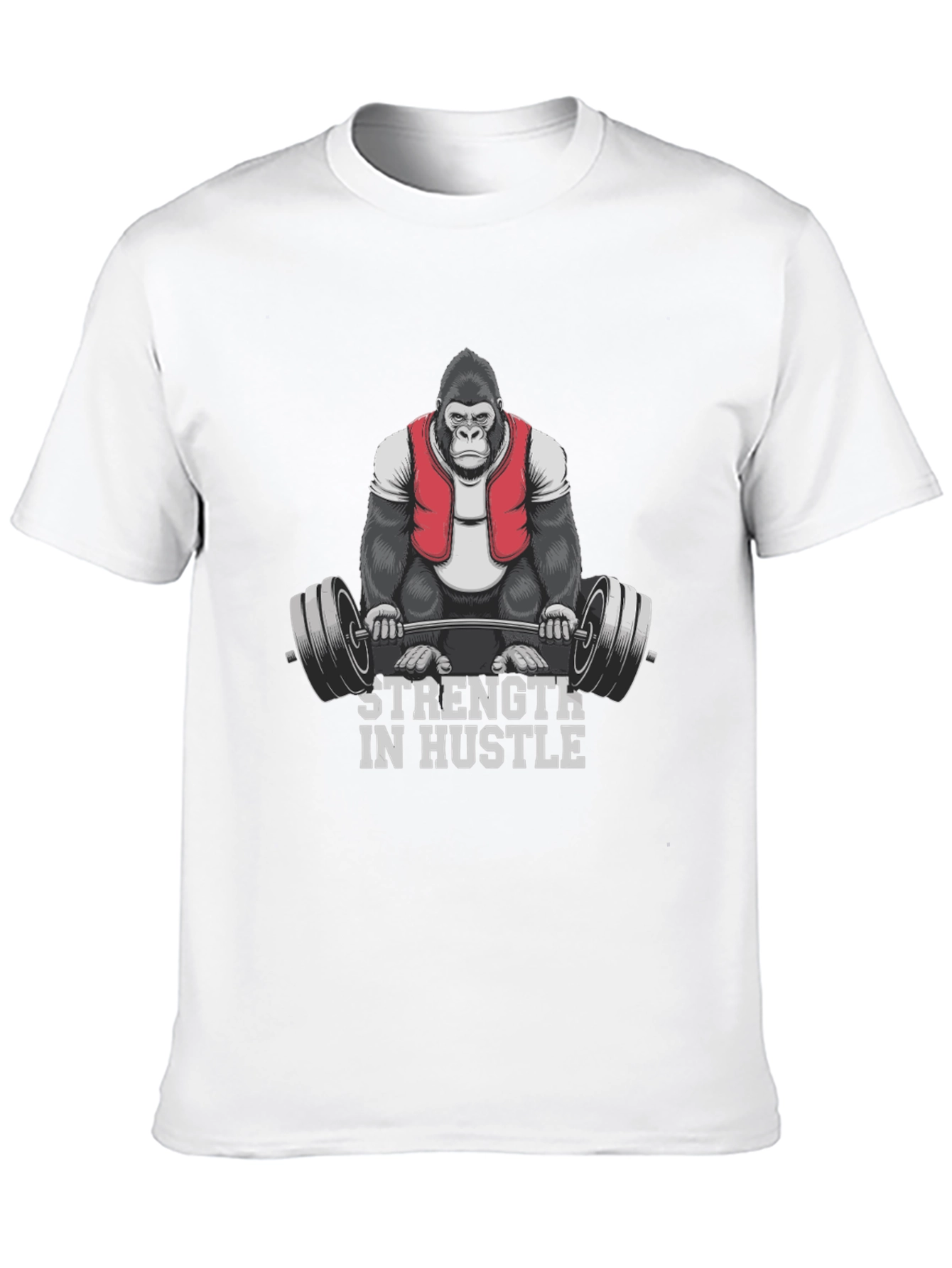 Strength in Hustle Gorilla Gym T-Shirt