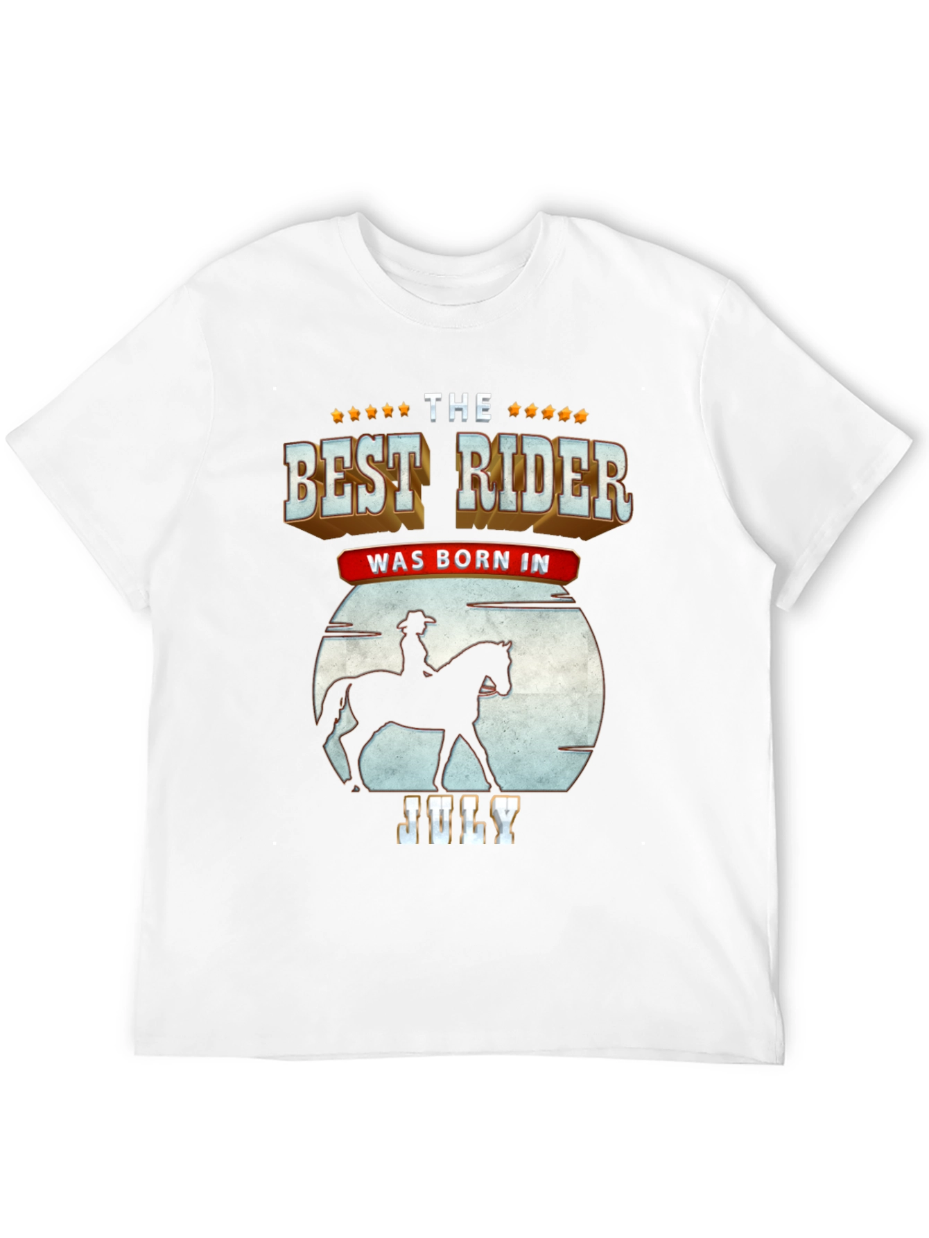 Best Rider Born in July T-Shirt
