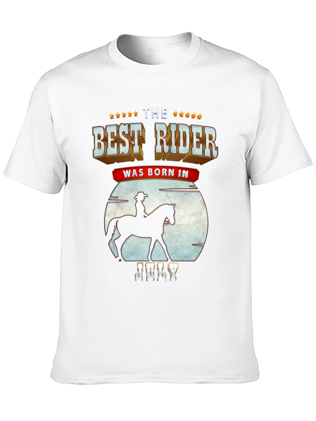 Best Rider Born in July T-Shirt