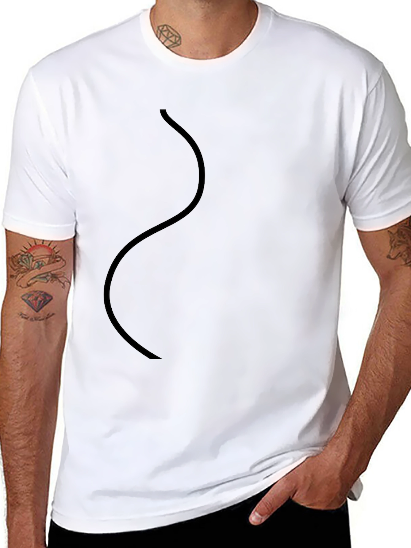 Classic Black Crew Neck T-Shirt