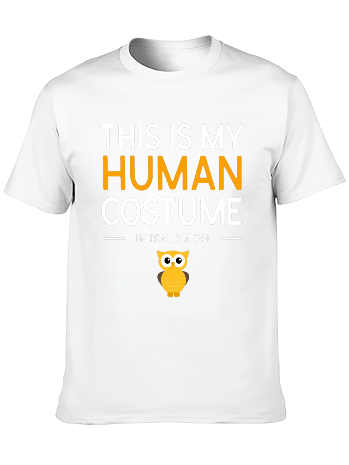 Human Costume Funny Owl T-Shirt