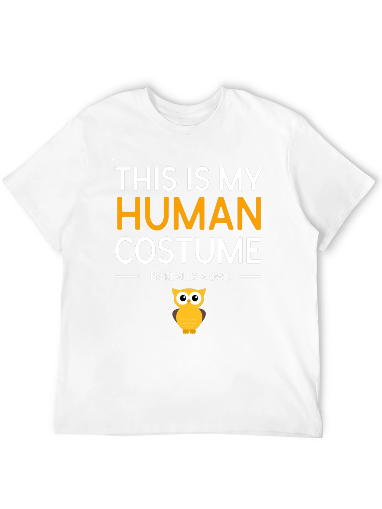 Human Costume Funny Owl T-Shirt
