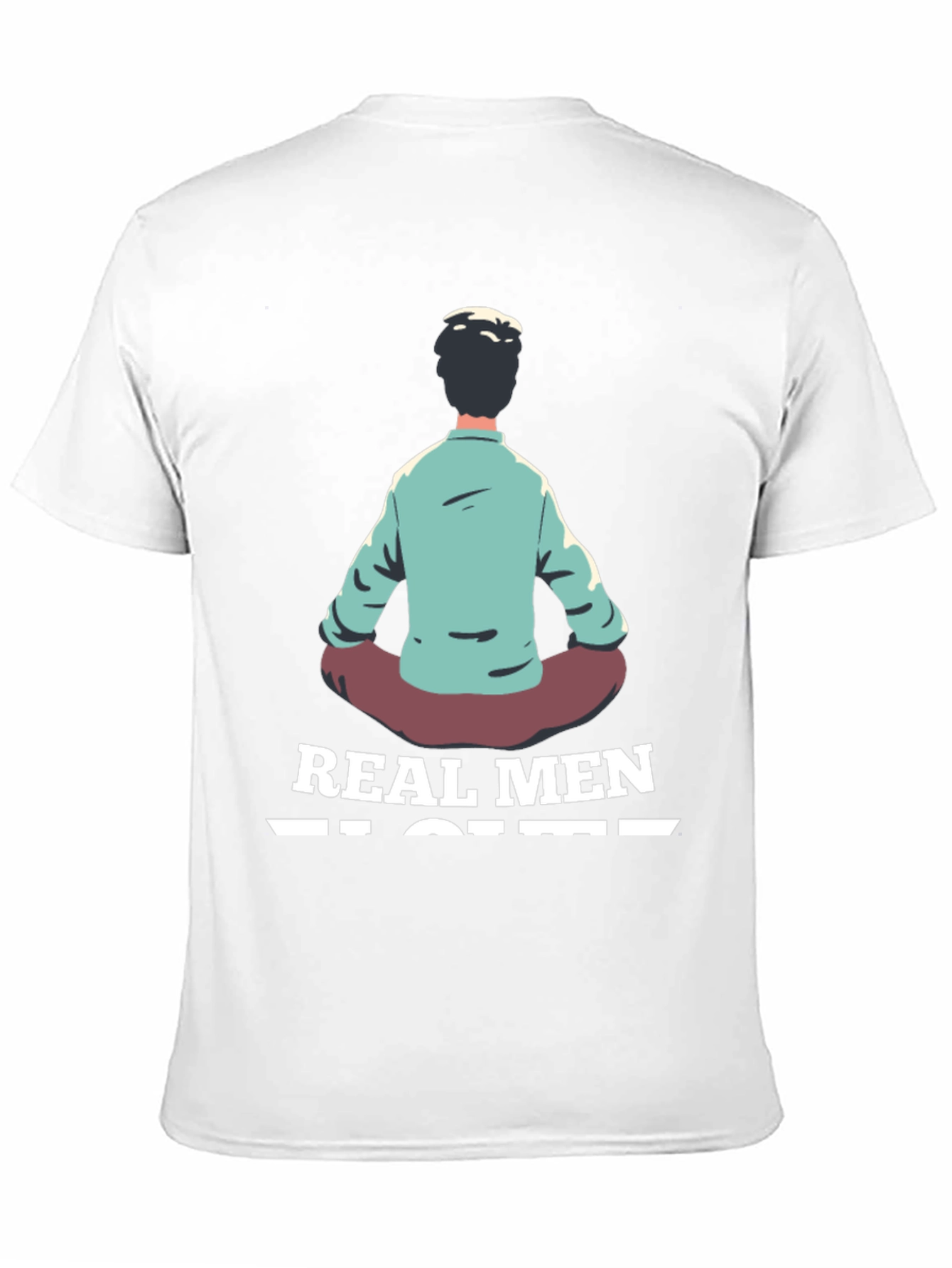 Real Men Meditate T-Shirt - Black