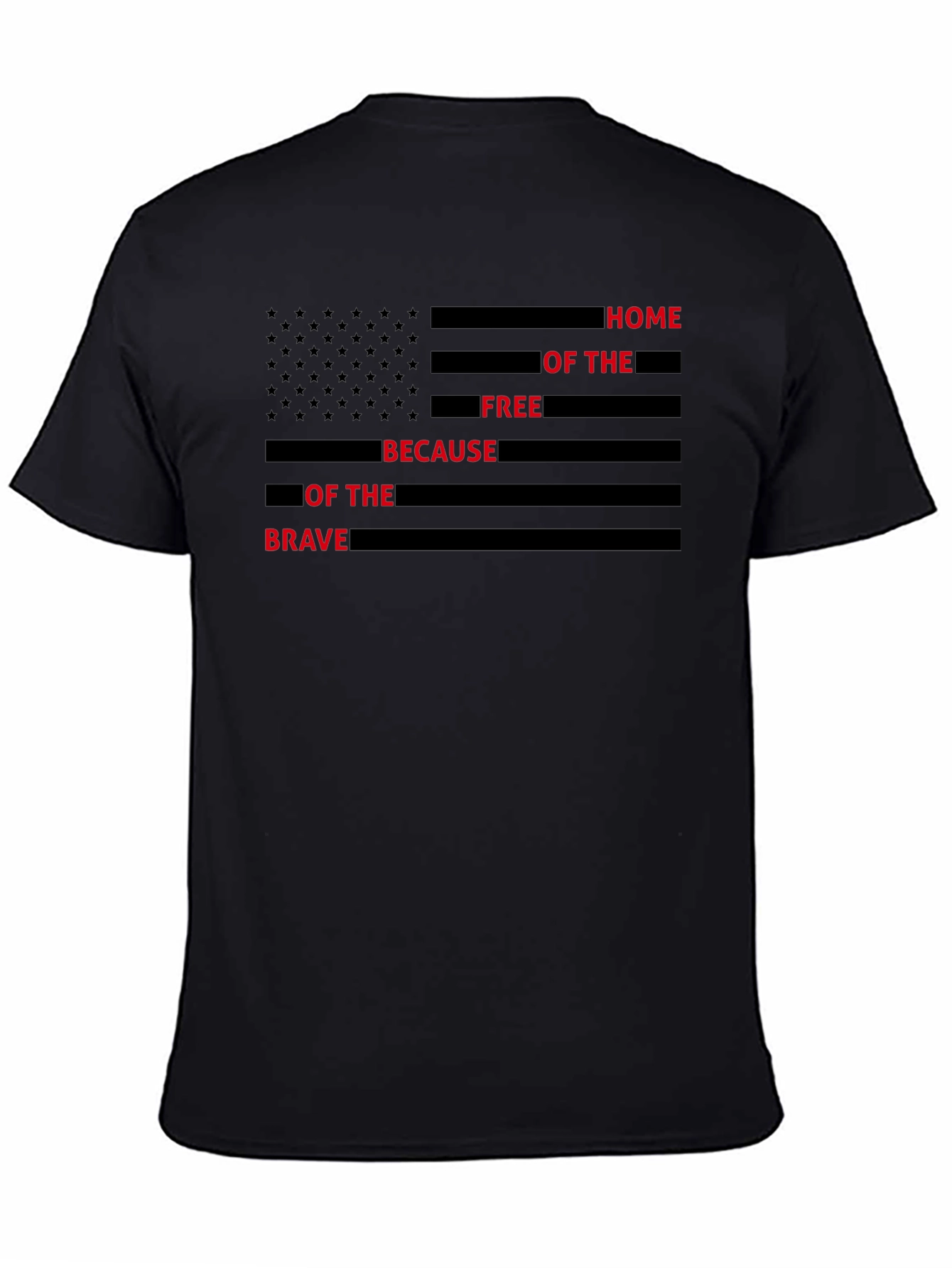Home of the Free American Flag T-Shirt