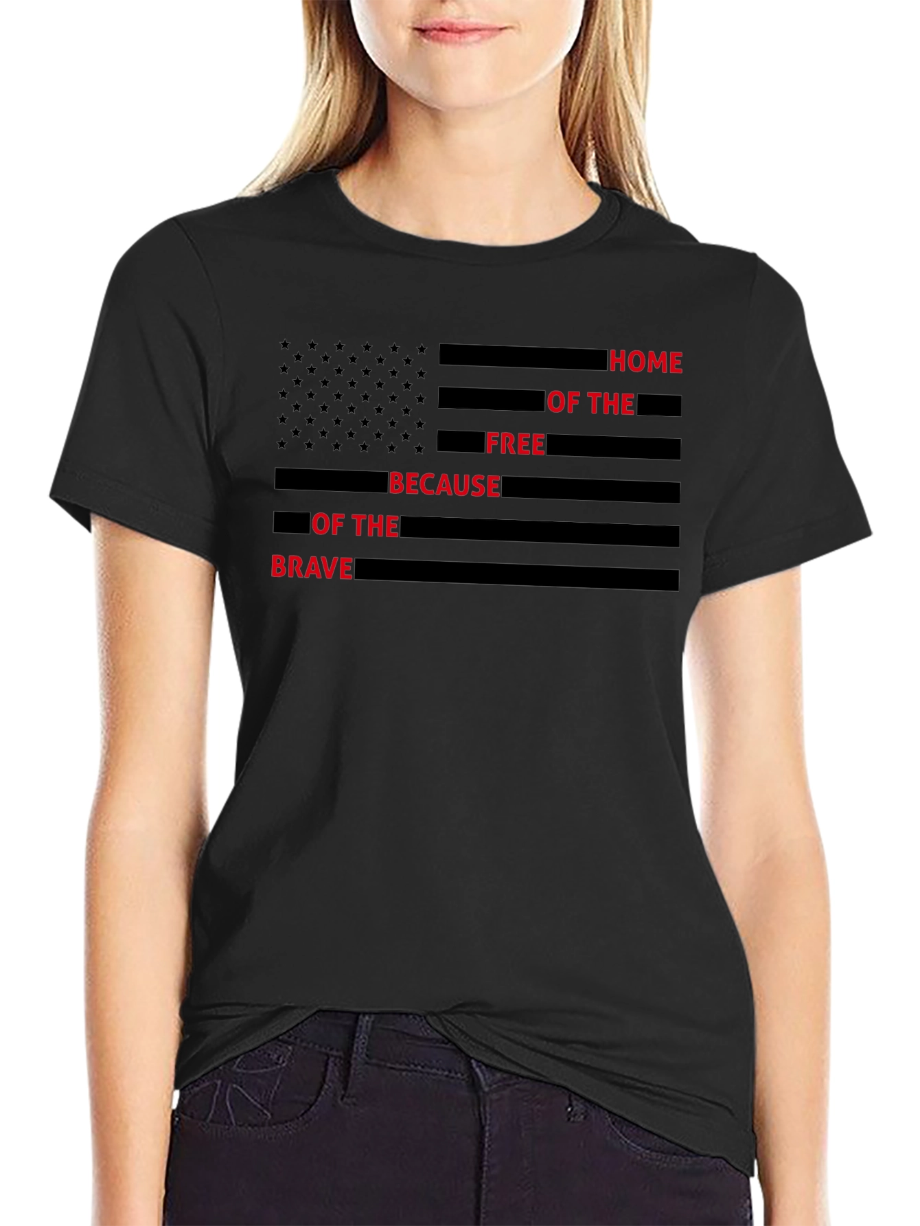 Home of the Free American Flag T-Shirt
