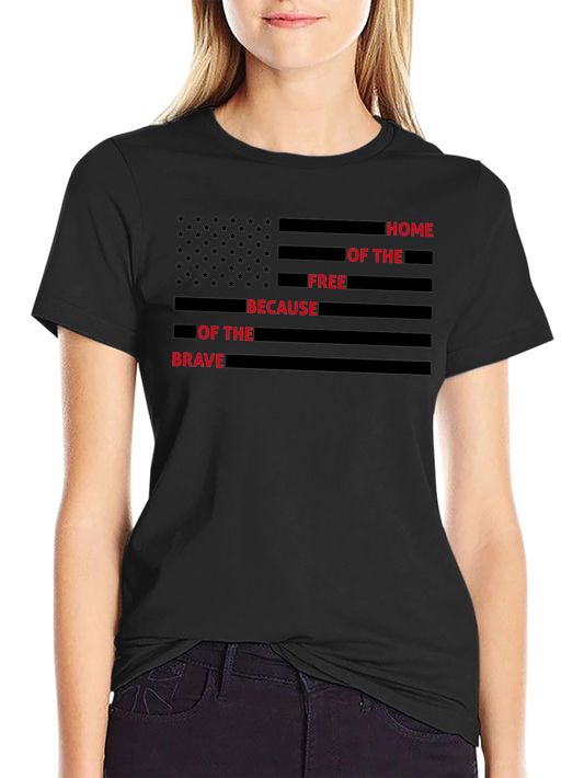 Home of the Free American Flag T-Shirt