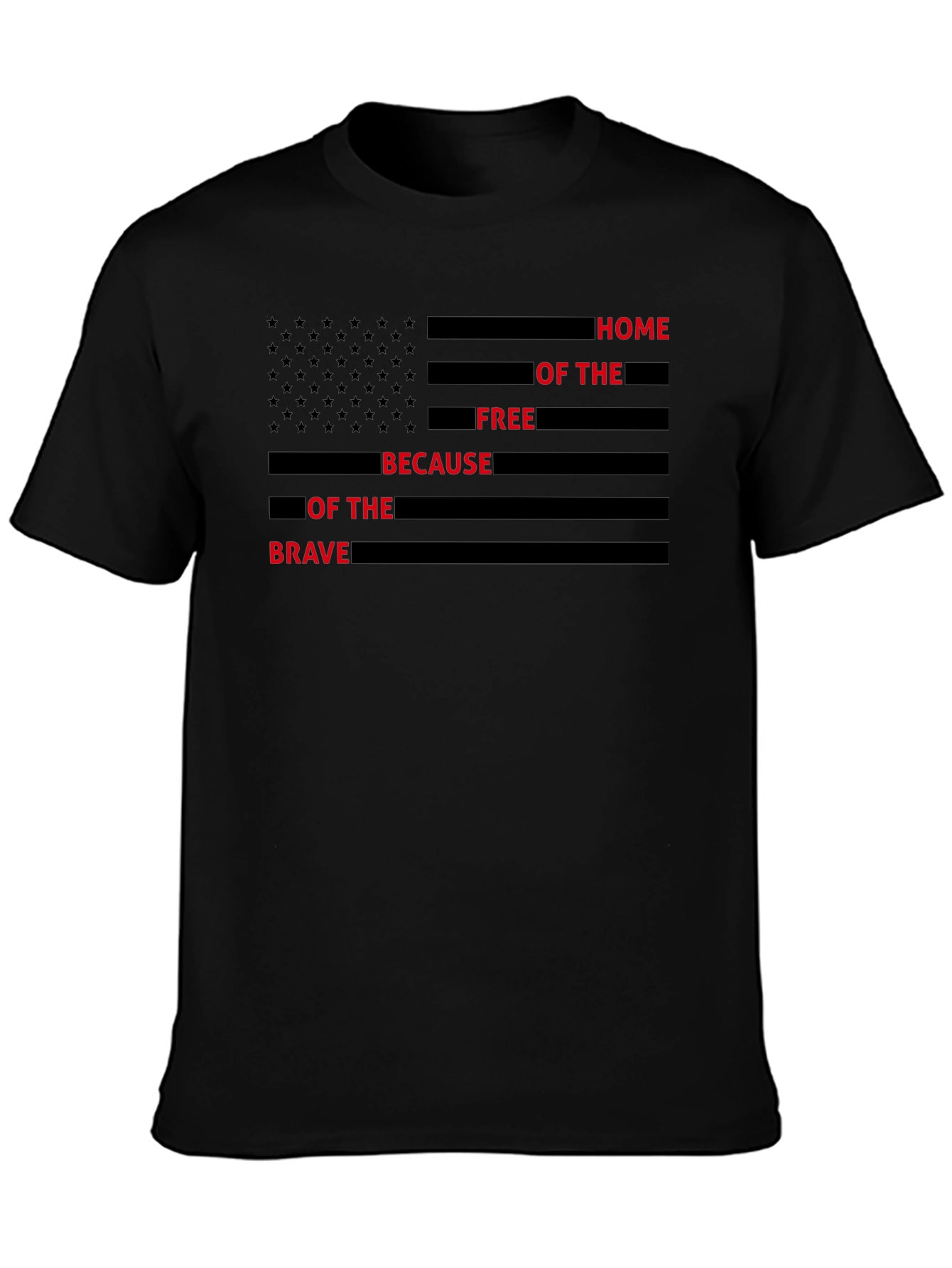 Home of the Free American Flag T-Shirt