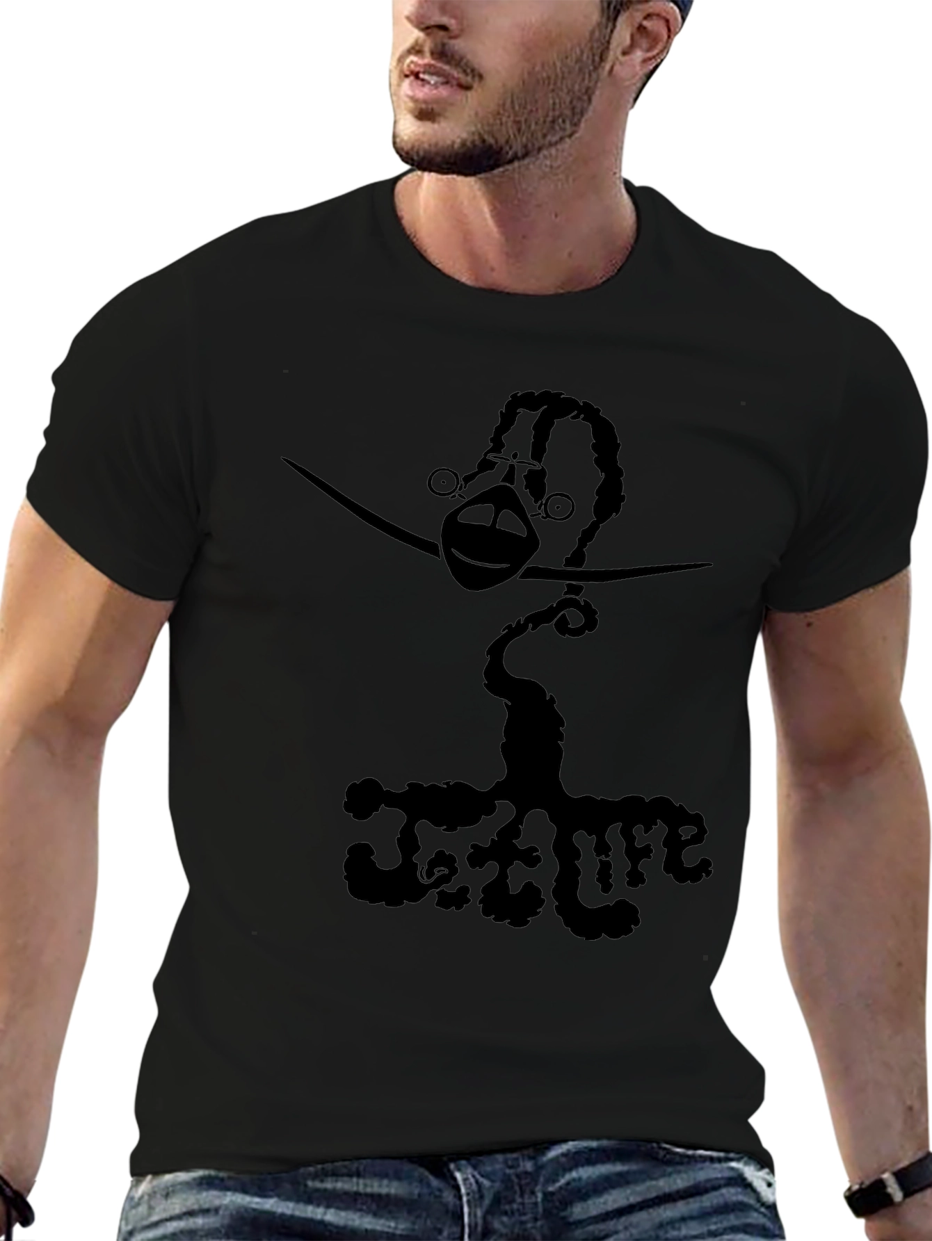 Jet Life Black Graphic T-Shirt