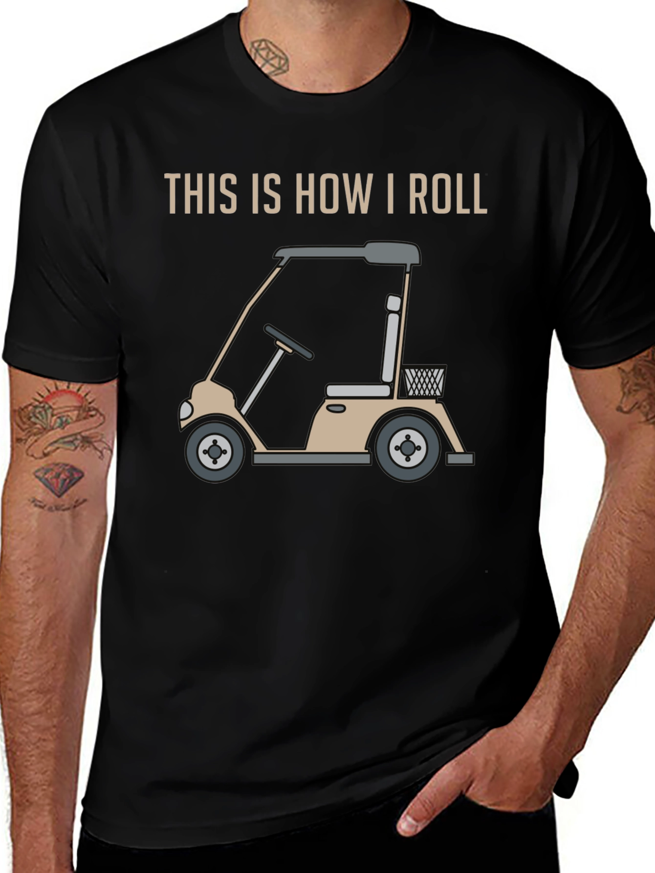 This is How I Roll Golf Cart Graphic Tee
