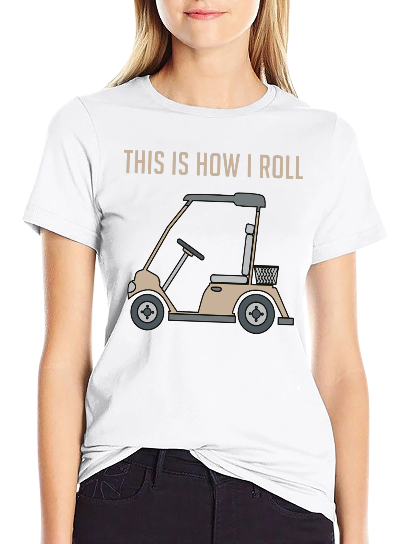 This is How I Roll Golf Cart Graphic Tee