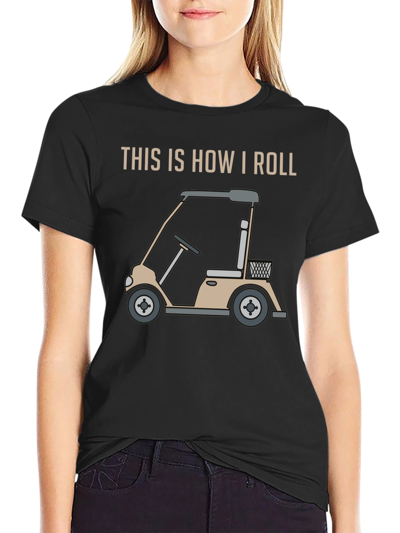 This is How I Roll Golf Cart Graphic Tee