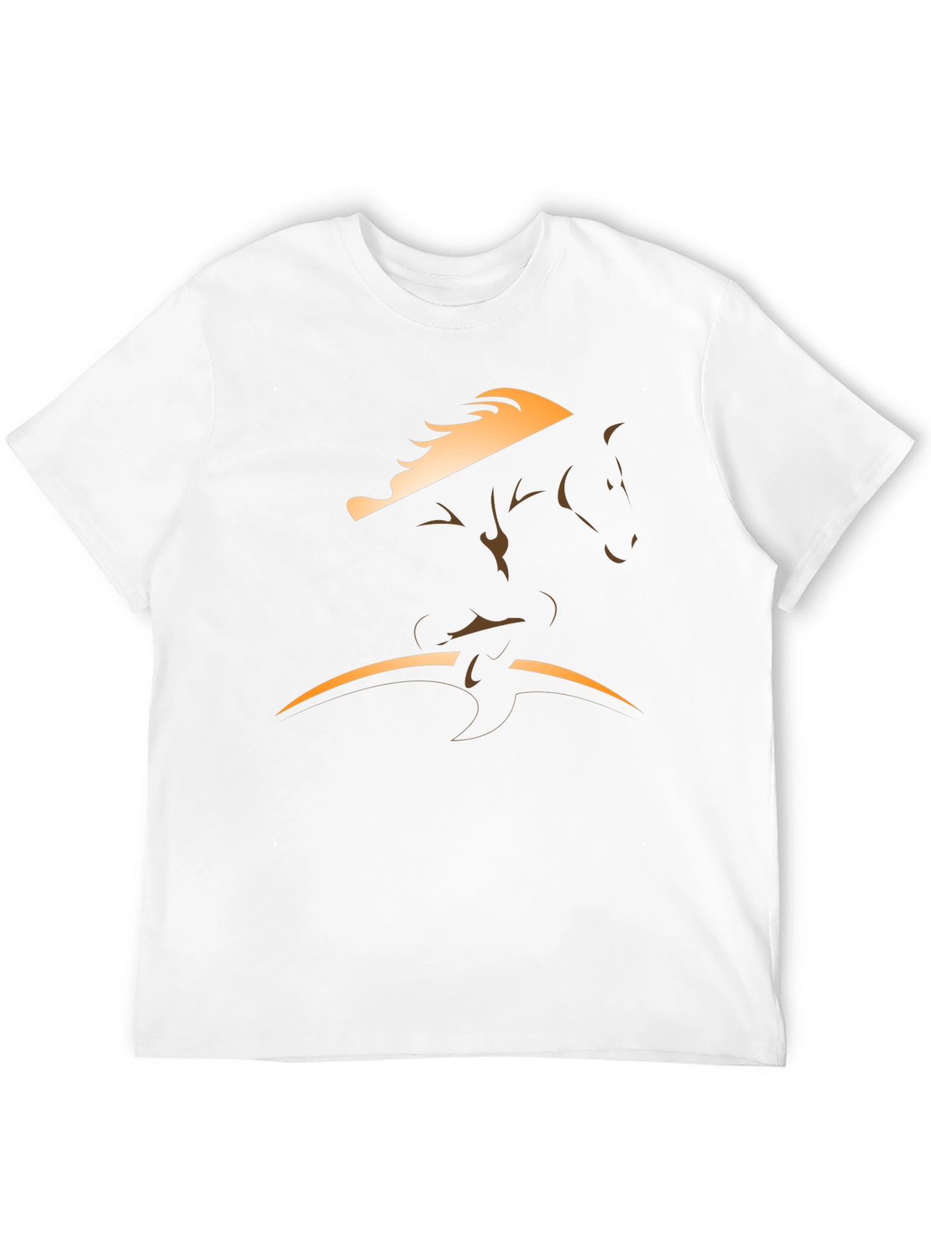 Horse Graphic Tee - Black Cotton Blend