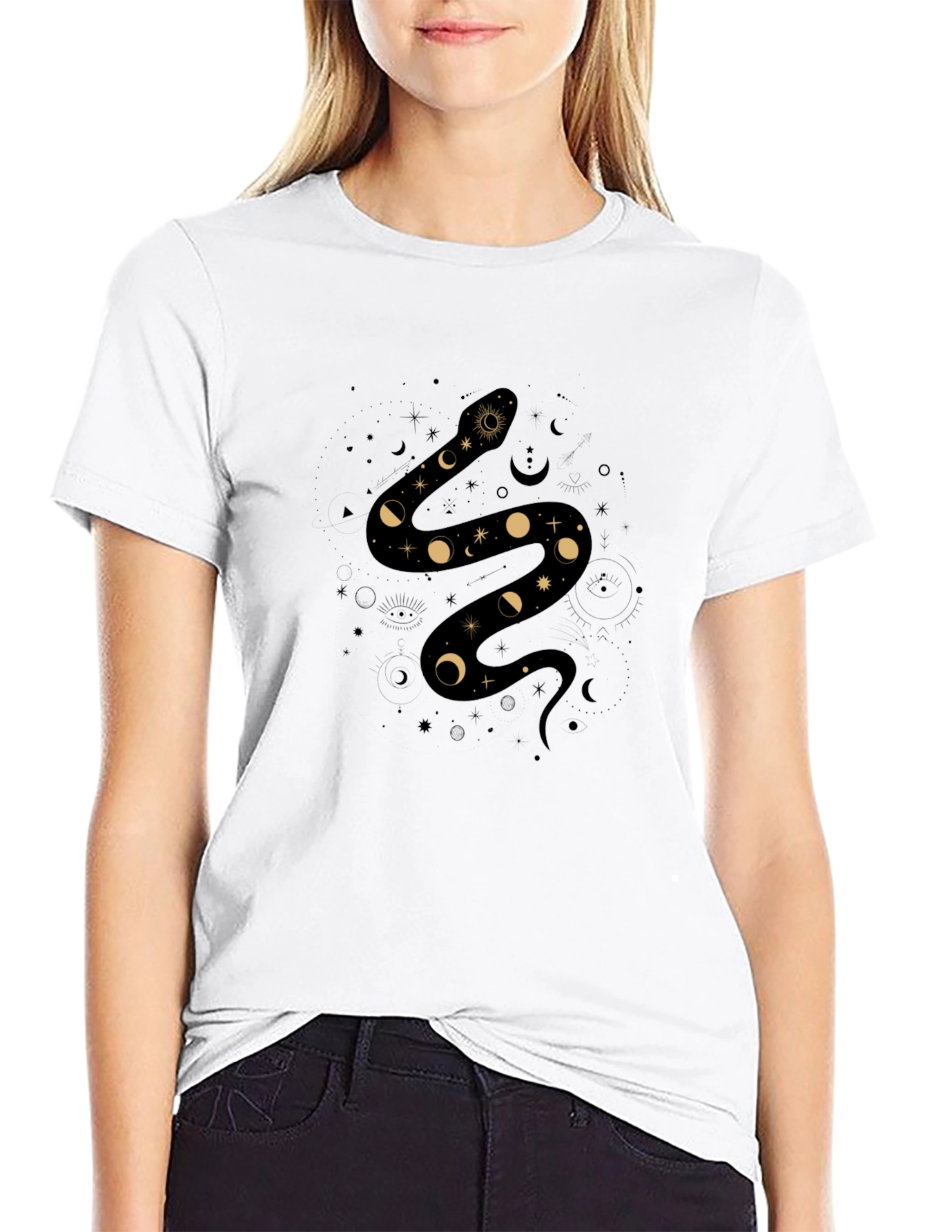 Celestial Snake Graphic Tee
